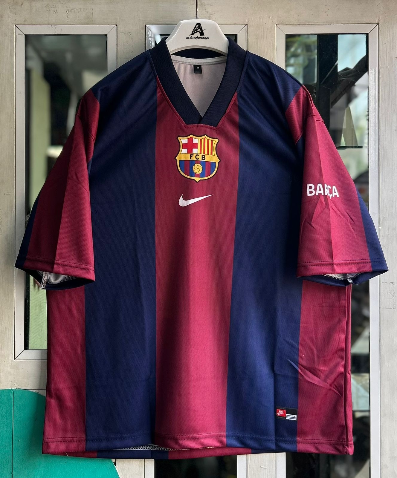 BARCELONA 1998-99 SEASON HOME. FIVESLEEVE SUBLIMATION