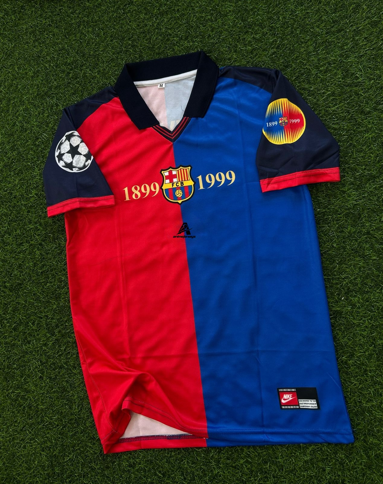 BARCELONA 1999-00 #11 CENTANARY HOME KIT, HALFSLEEVE POLO SUBLIMATION