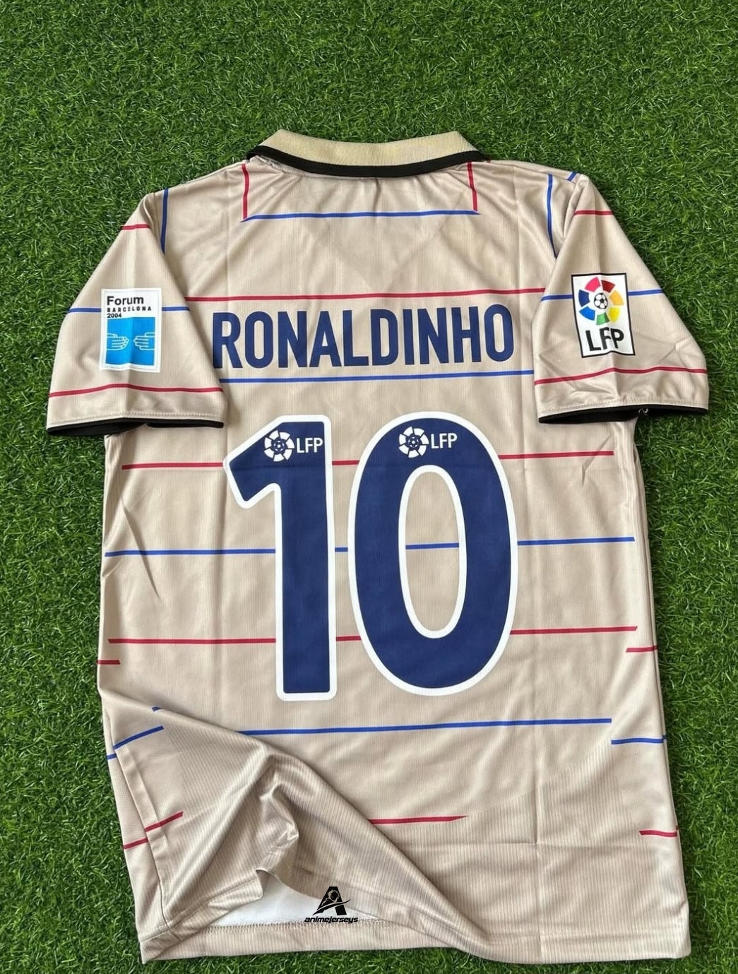 BARCELONA 2003-04 SEASON AWAY KIT, HALFSLEEVE POLO EMBROIDERY