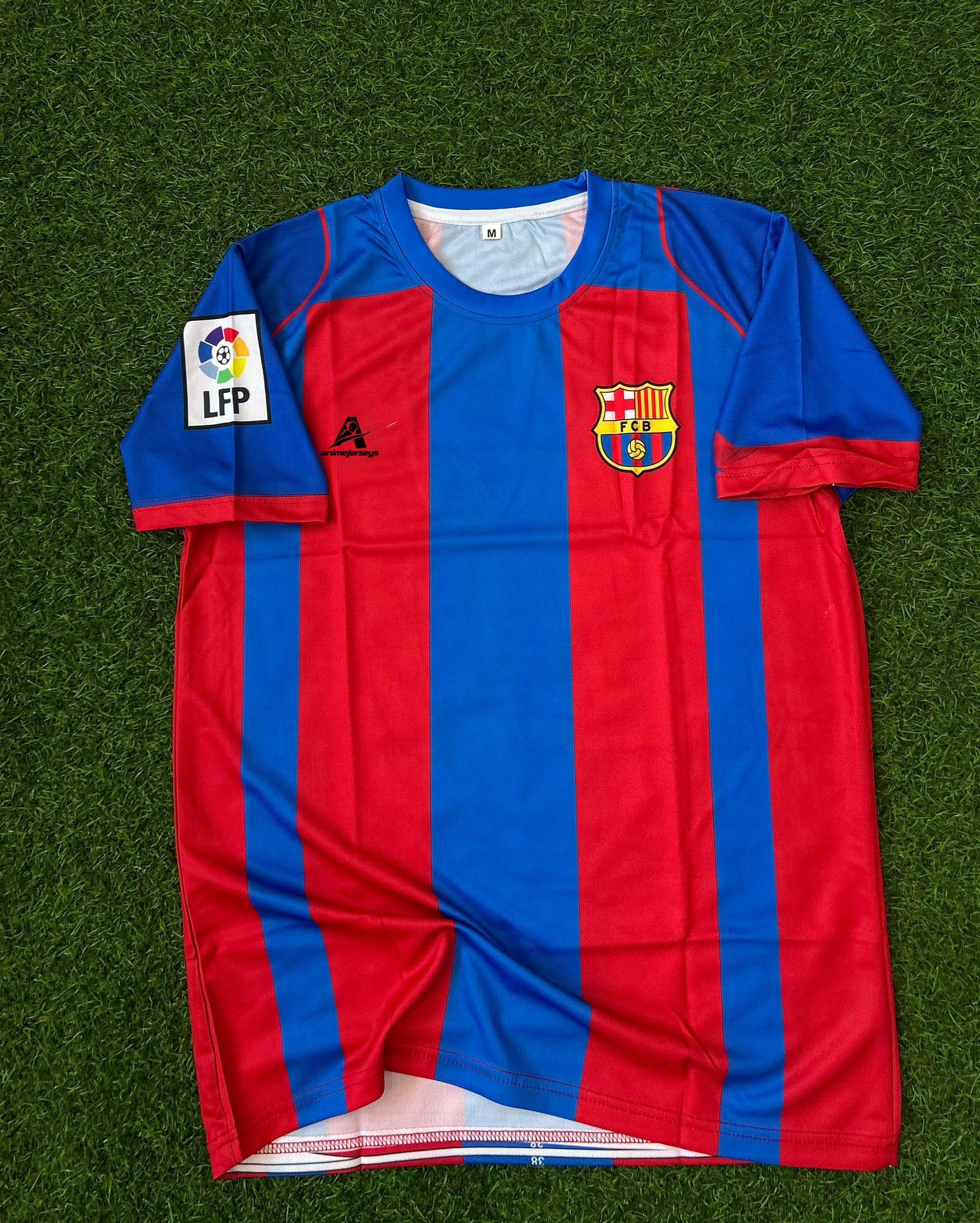 BARCELONA 2004-05 SEASON HOME KIT. HALFSLEEVE SUBLIMATION