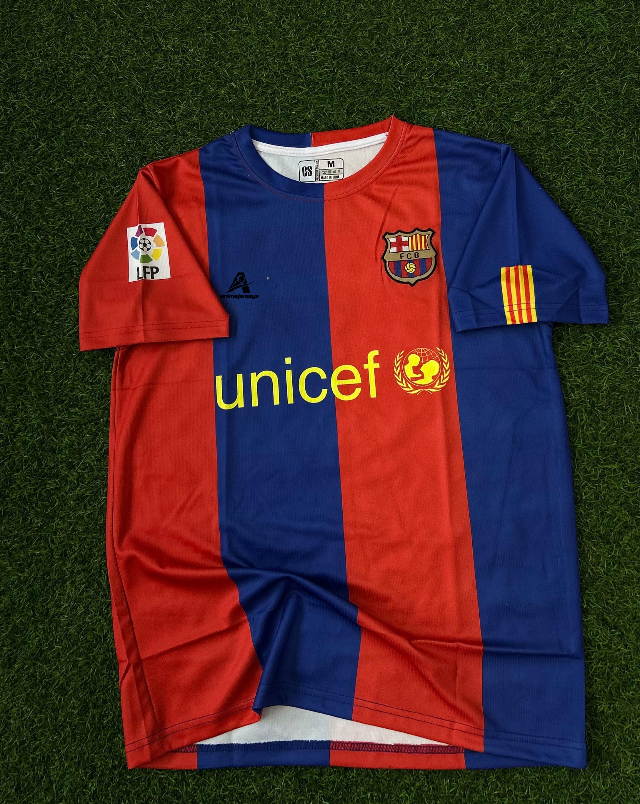 BARCELONA  2006-07 SEASON HOME KIT. HALFSLEEVE EMB ROIDERY