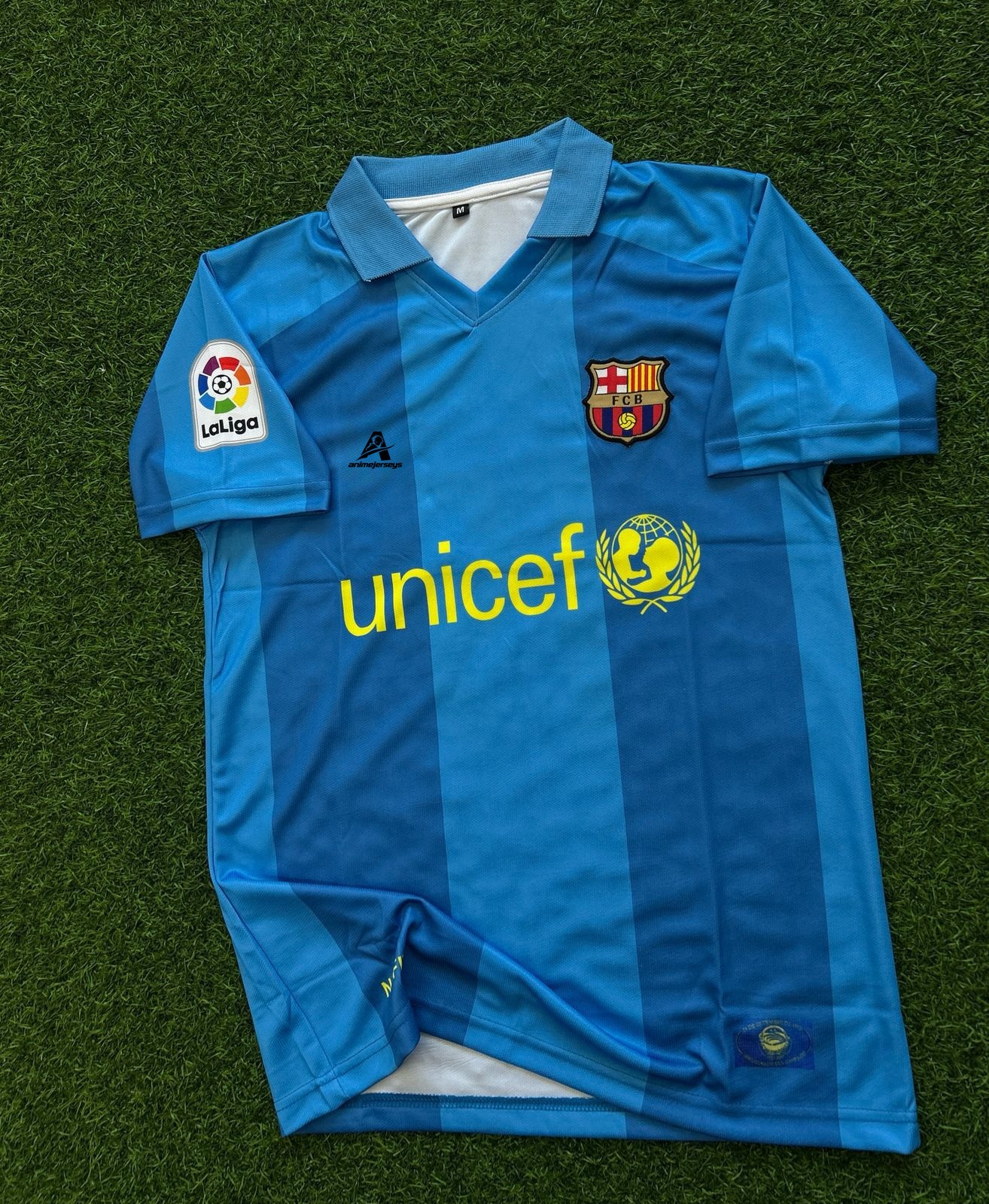 BARCELONA 2007-08 AWAY KIT, HALFSLEEVE POLO EMBROIDERY
