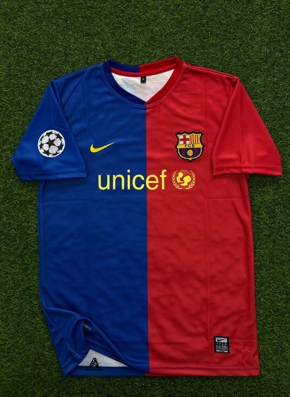 BARCELONA 2008-09 HOME KIT, HALFSLEEVE EMBROIDERY