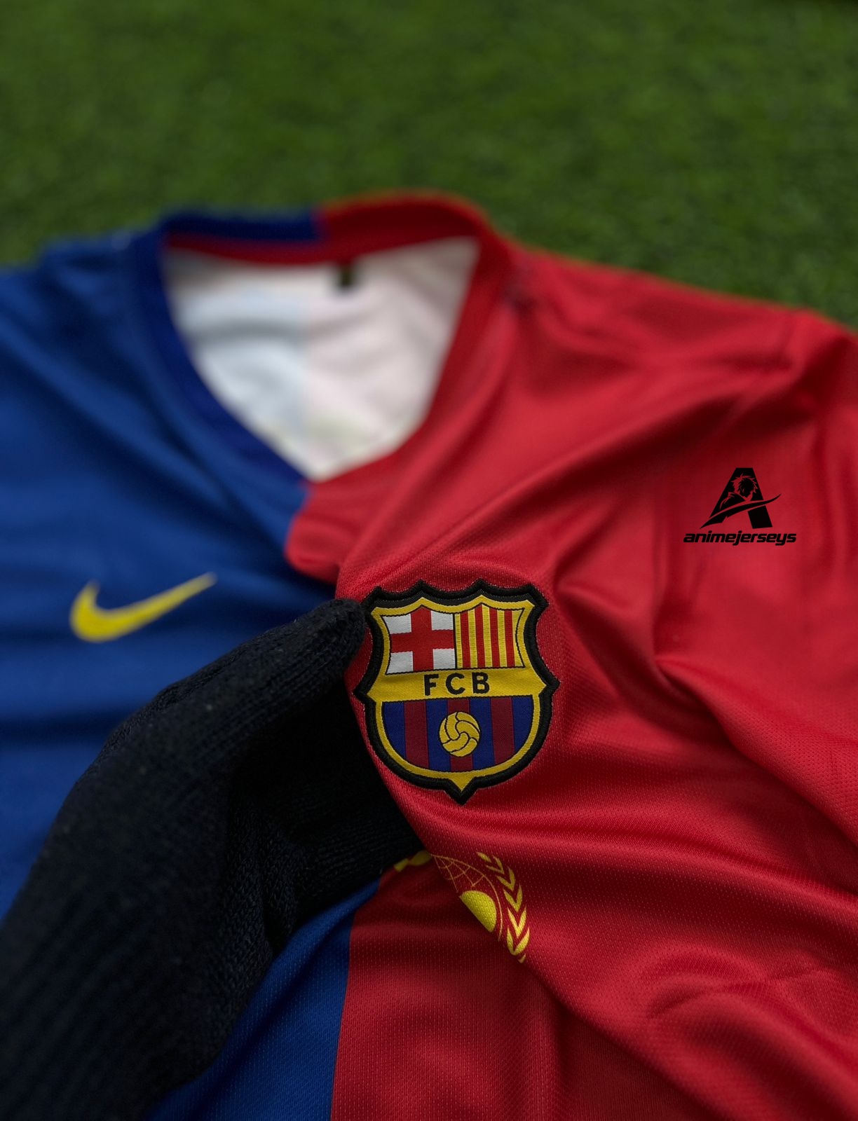 BARCELONA 2008-09 HOME KIT, HALFSLEEVE EMBROIDERY