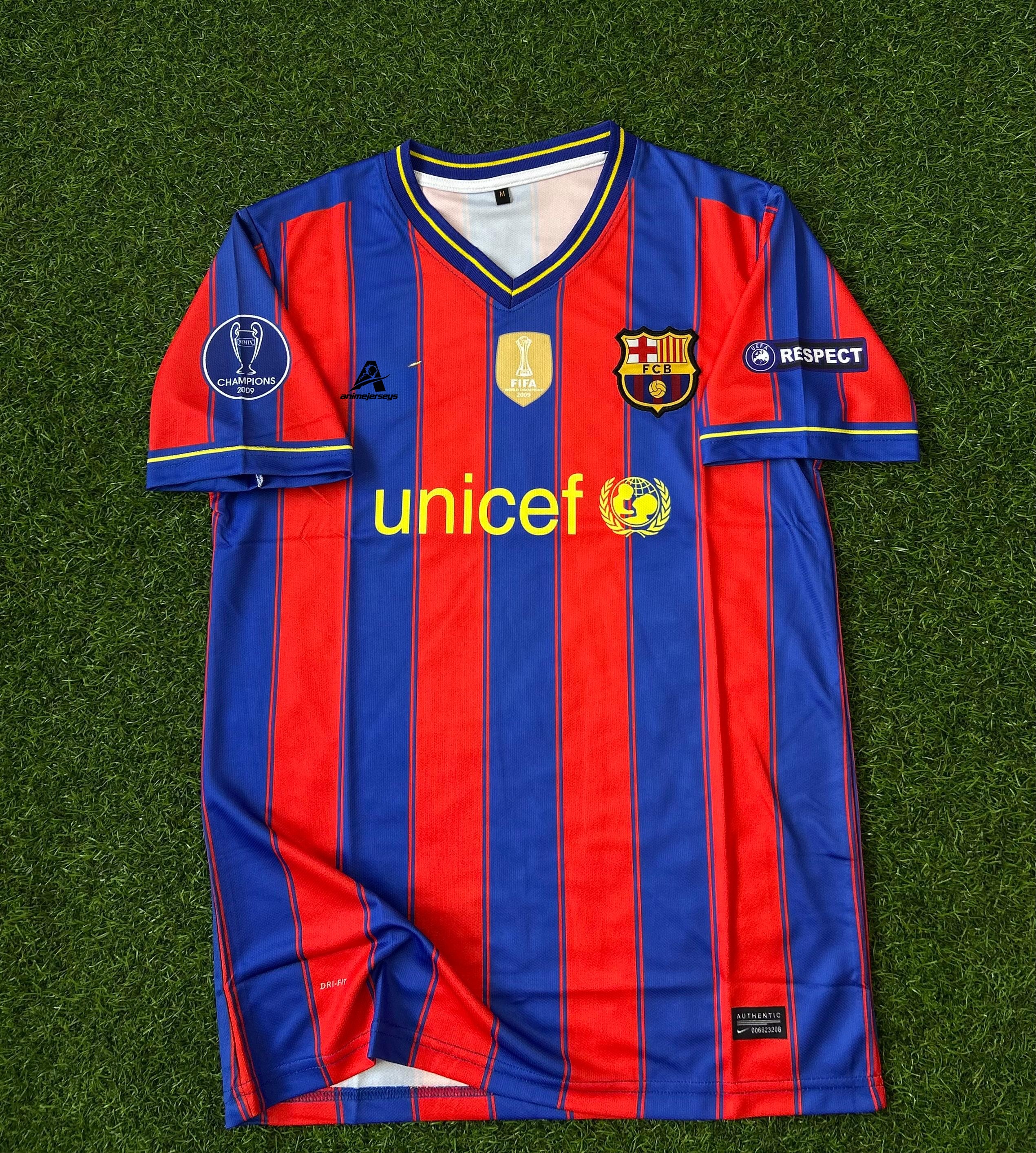 BARCELONA 2009-10 HOME KIT, HALFSLEEVE EMBROIDERY