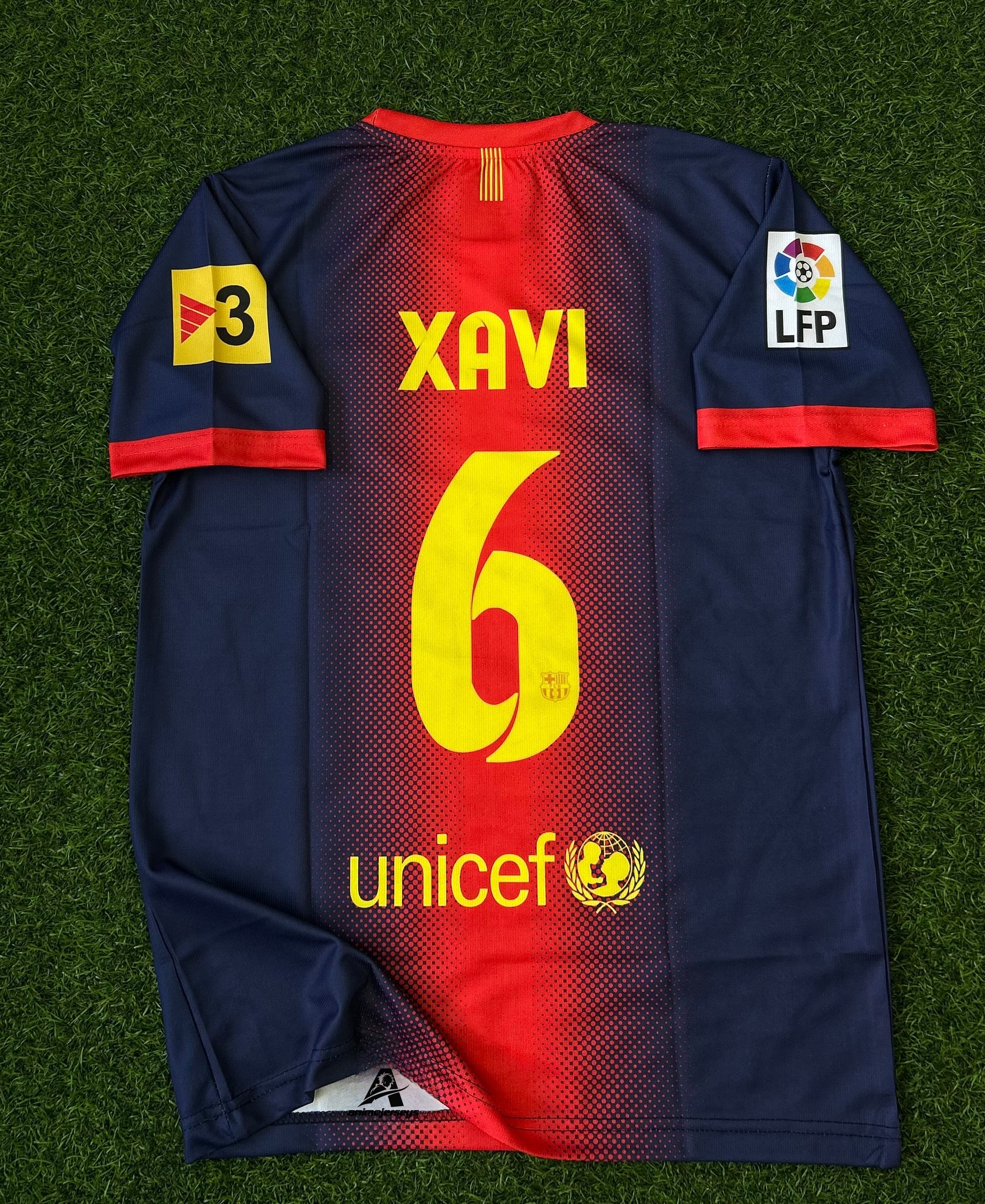 BARCELONA 2012-13 HOME JERSEY, HALF SLEEVE  EMBROIDERY
