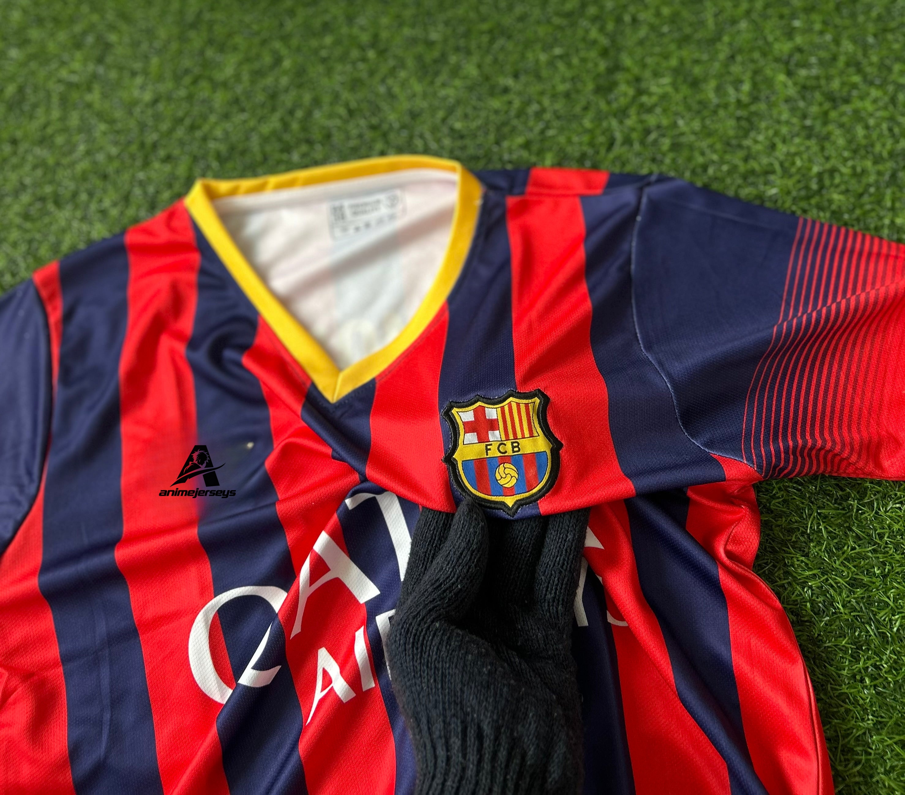 BARCELONA 2013-14 HOME KIT, HALF SLEEVE EMBROIDERY