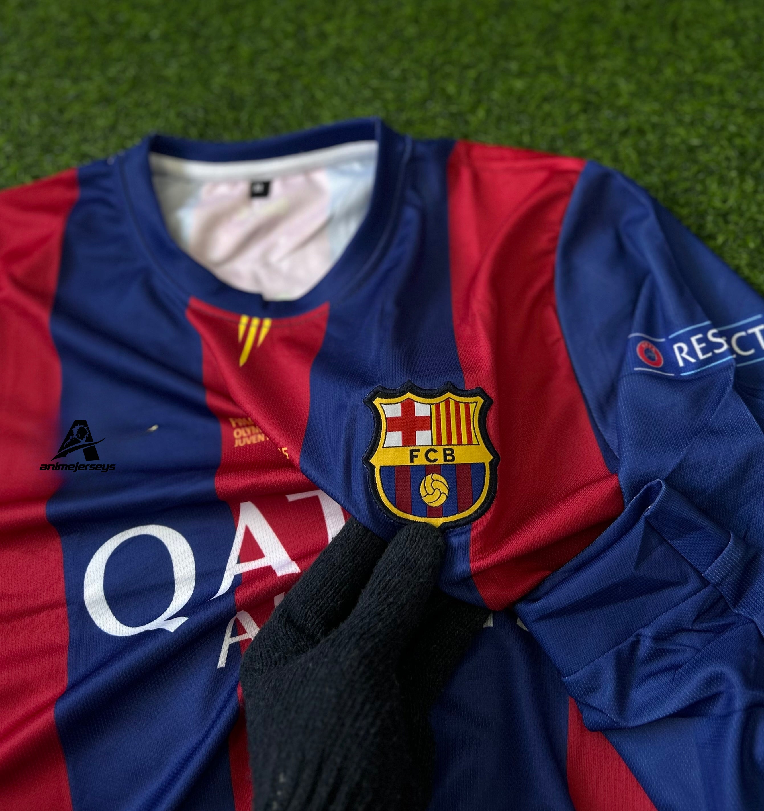 BARCELONA 2014-15 HOME JERSEY, FULL SLEEVE EMBROIDERY