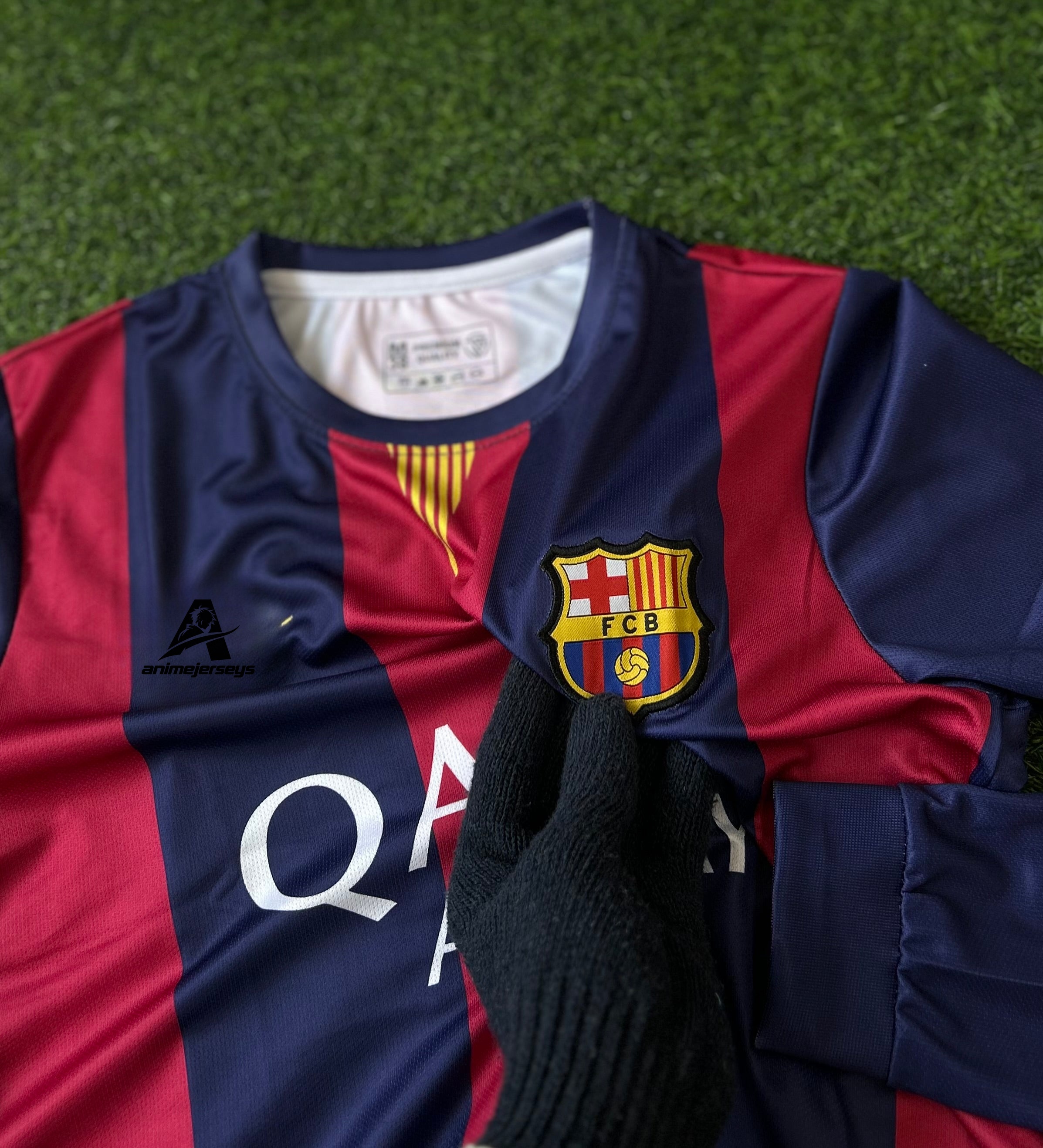 BARCELONA 2014-15 HOME KIT, FULL SLEEVE EMBROIDERY