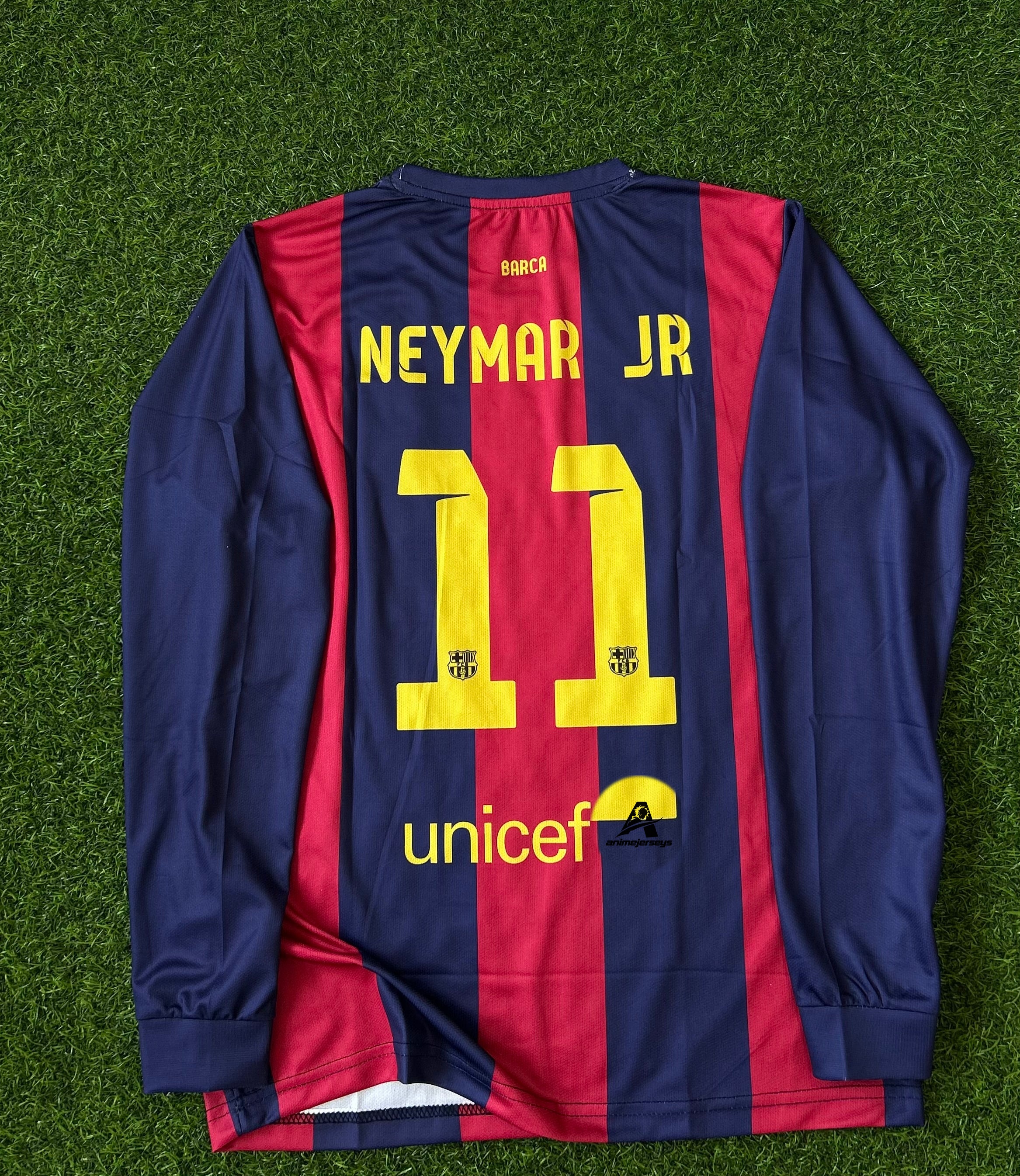 BARCELONA 2014-15 HOME KIT, FULL SLEEVE EMBROIDERY
