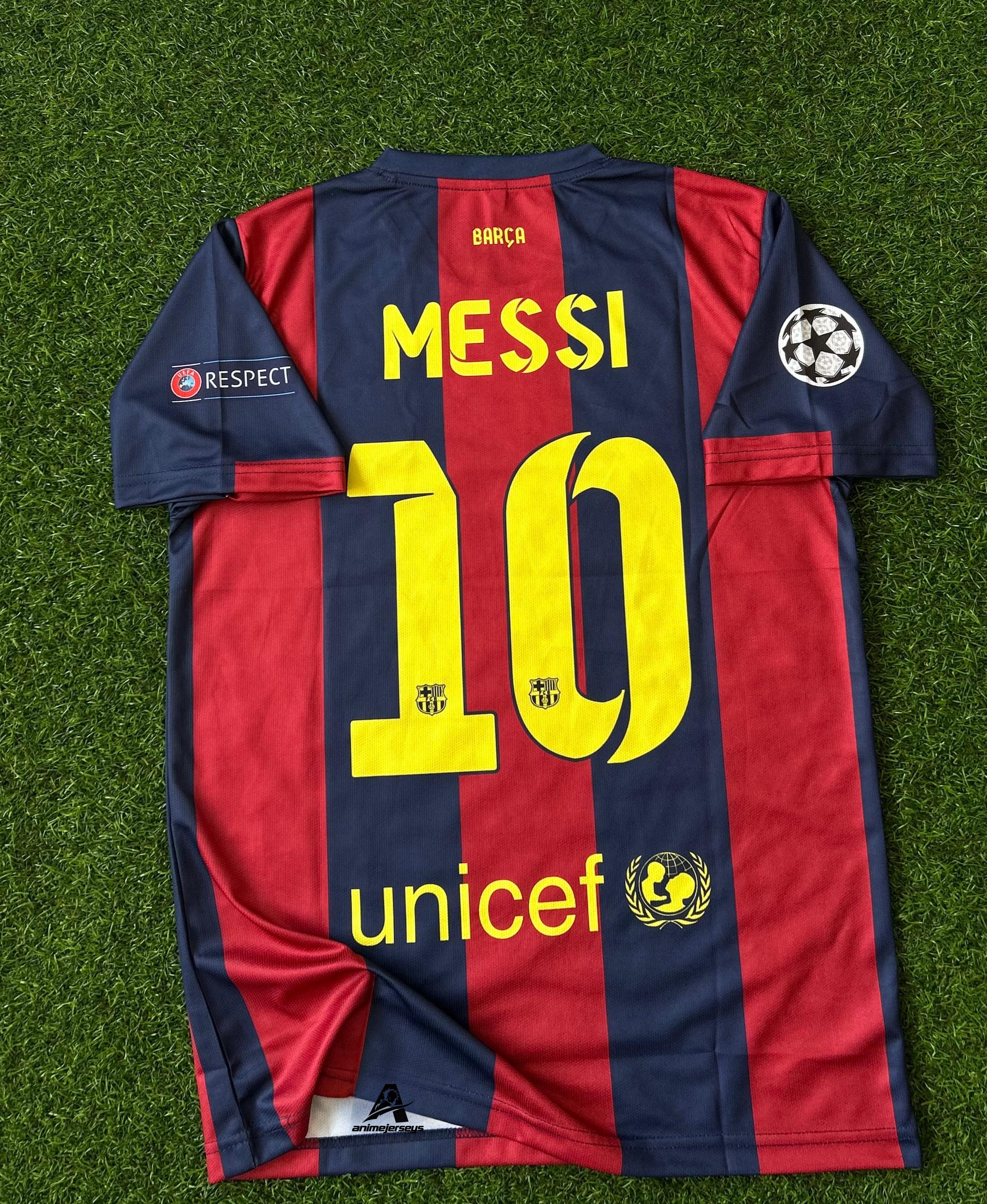 BARCELONA 2014-15 SEASON HOME KIT, HALFSLEEVE EMBROIDERY