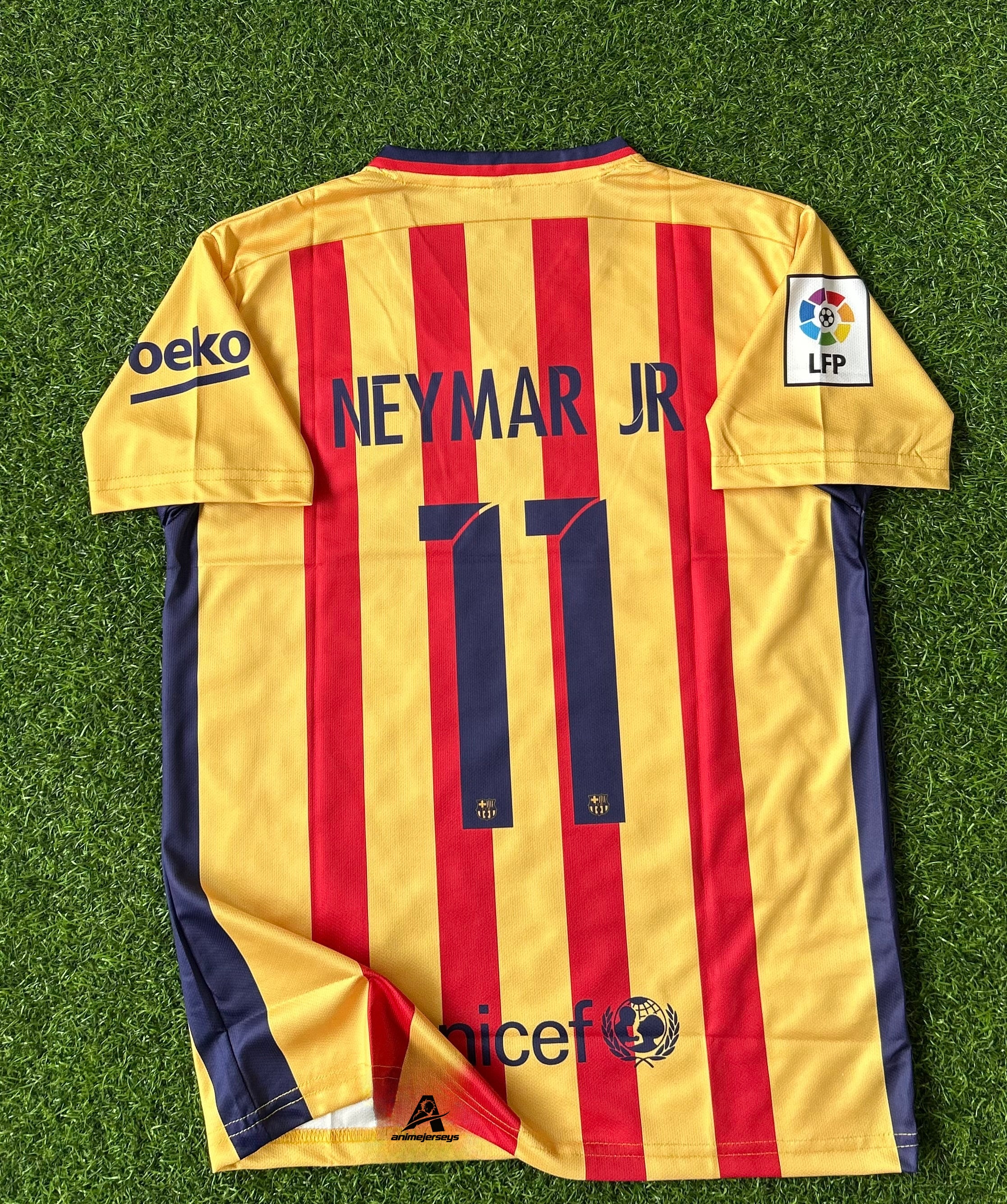 BARCELONA 2015-16 AWAY JERSEY, HALF SLEEVE EMBROIDERY