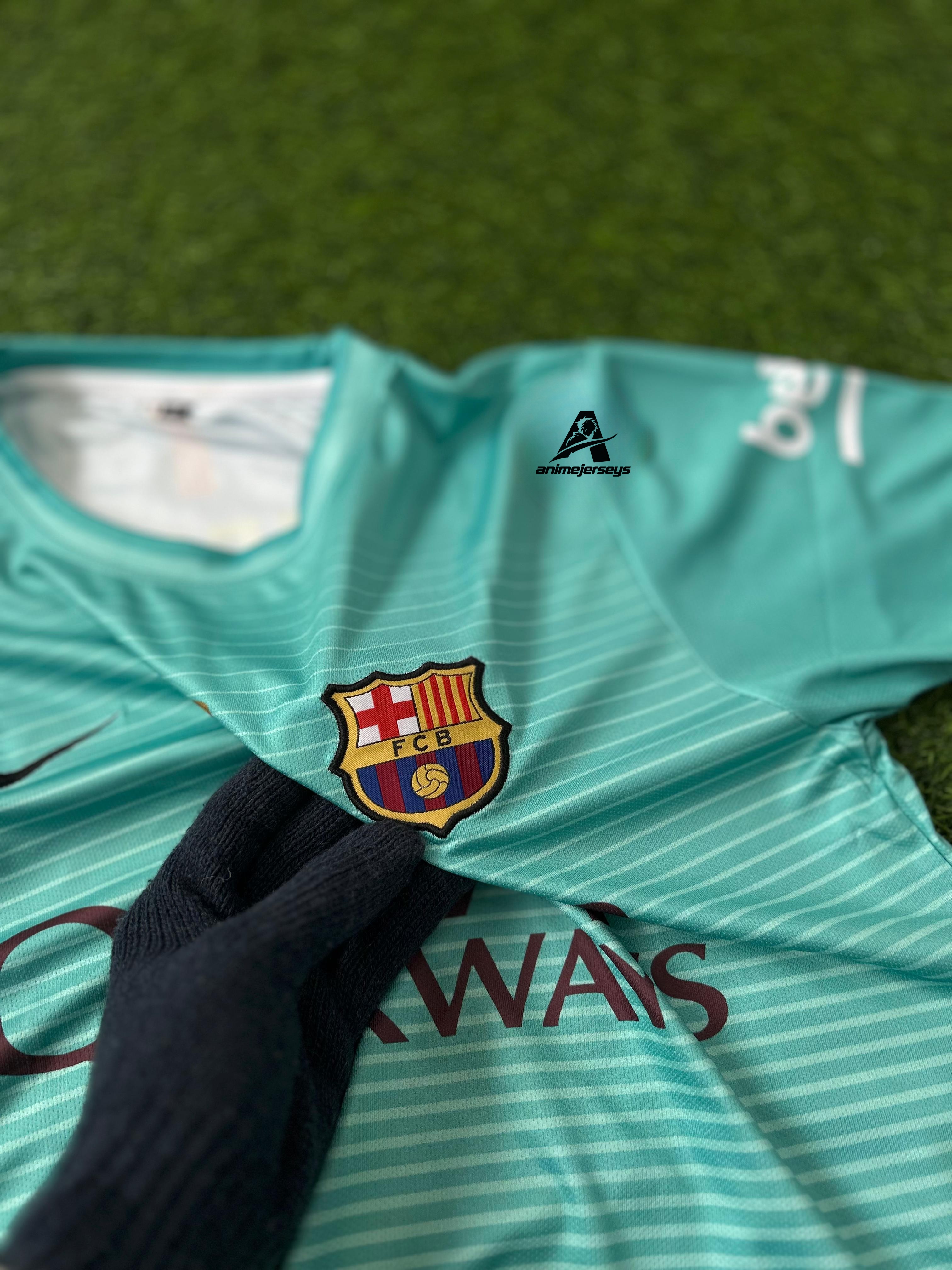 BARCELONA 2016-17 THIRD KIT, HALFSLEEVE EMBROIDERY