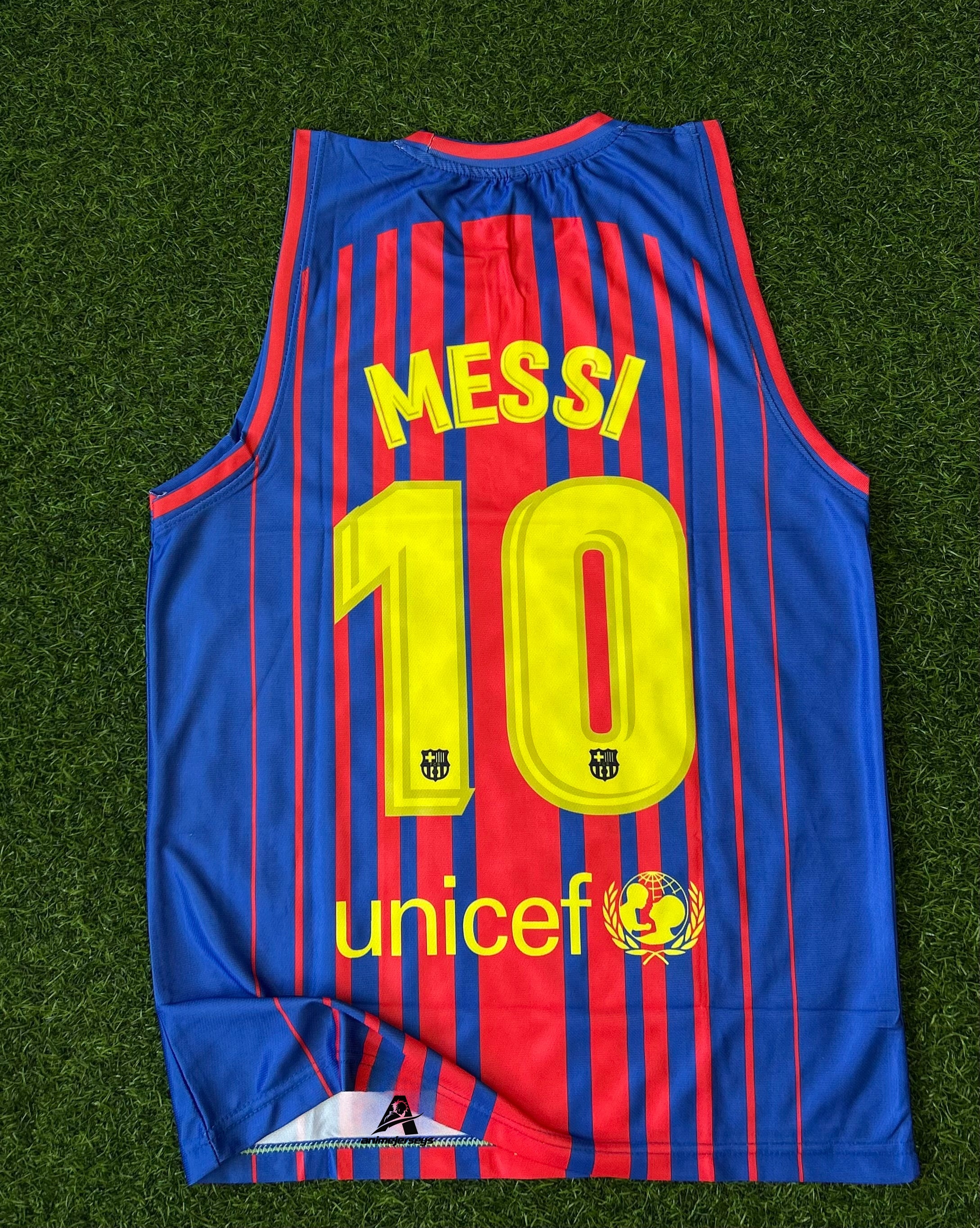 BARCELONA 2017-18 HOME JERSEY, SLEEVELESS SUBLIMATION