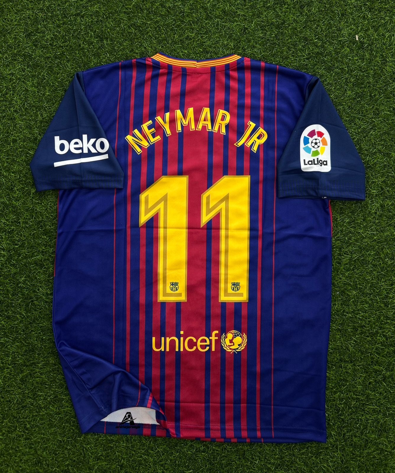 BARCELONA 2017-18 HOME KIT, HALFSLEEVE SUBLIMATION