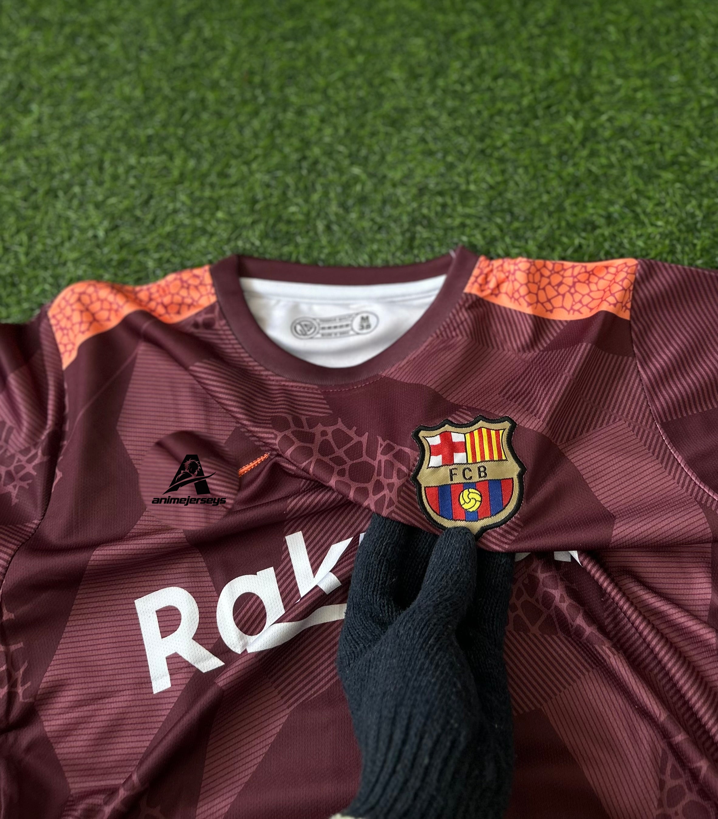 BARCELONA 2017-18 THIRD KIT, HALF SLEEVE EMBROIDERY