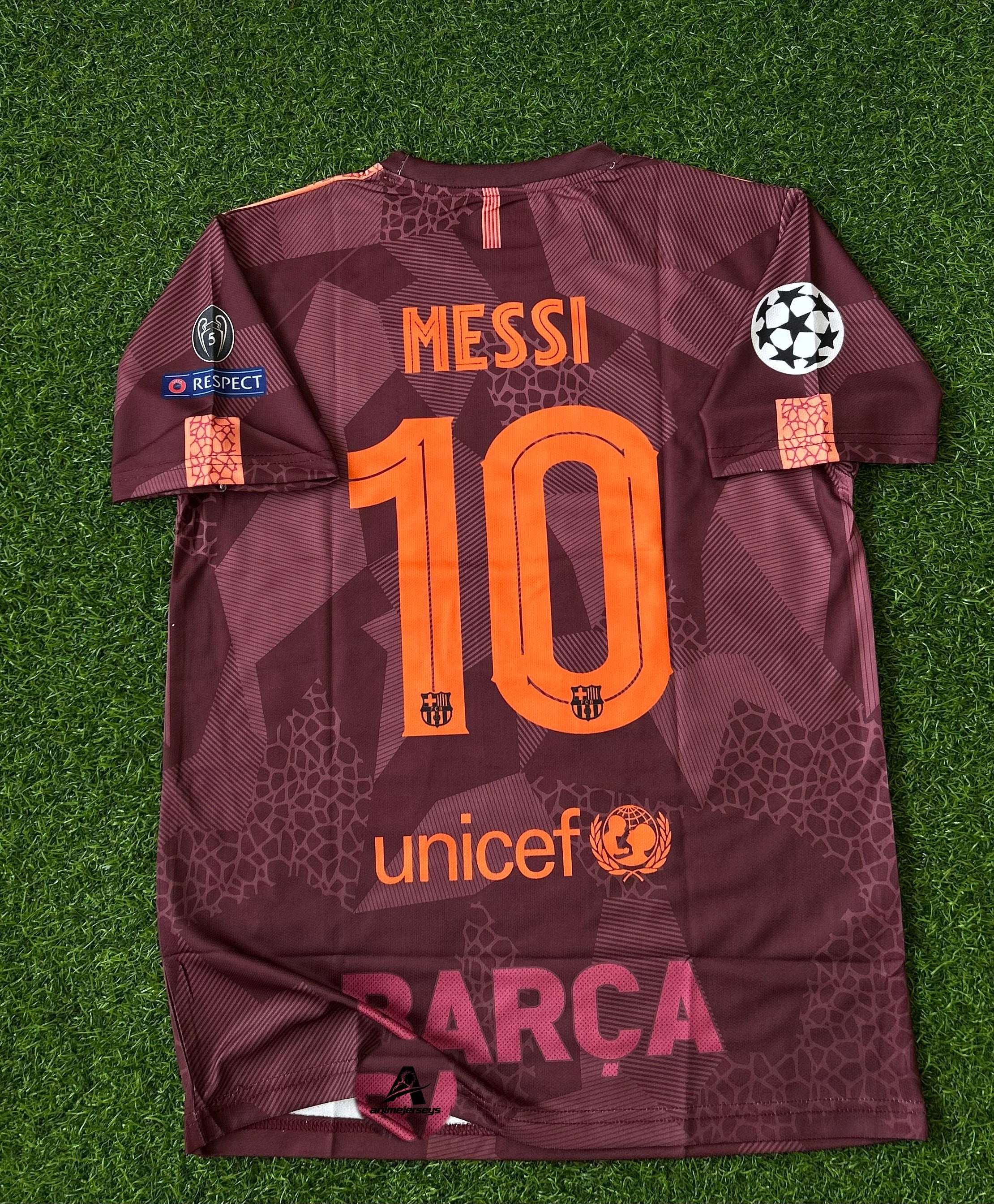 BARCELONA 2017-18 THIRD KIT, HALF SLEEVE EMBROIDERY