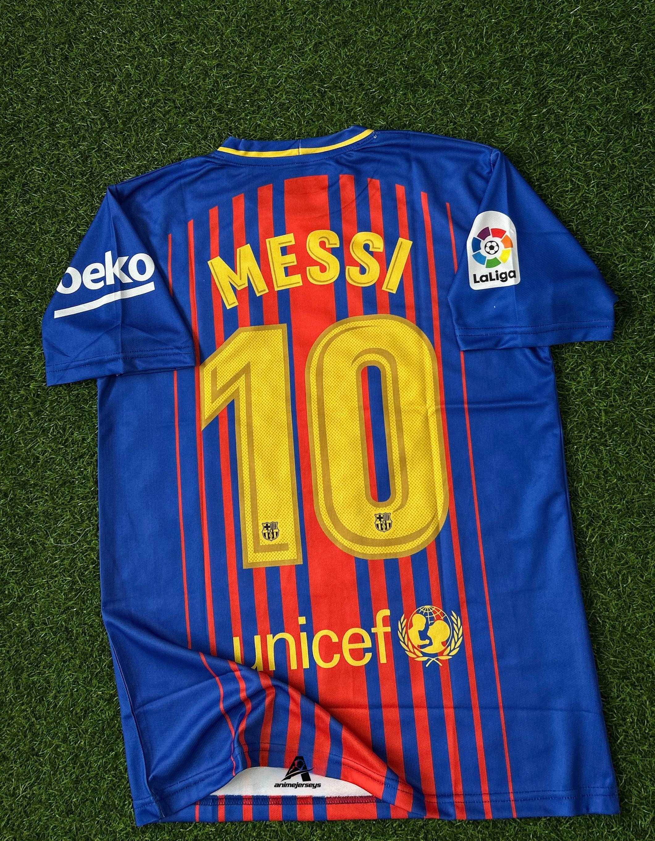 BARCELONA 2018-19 HOME KIT, HALFSLEEVE EMBROIDERY