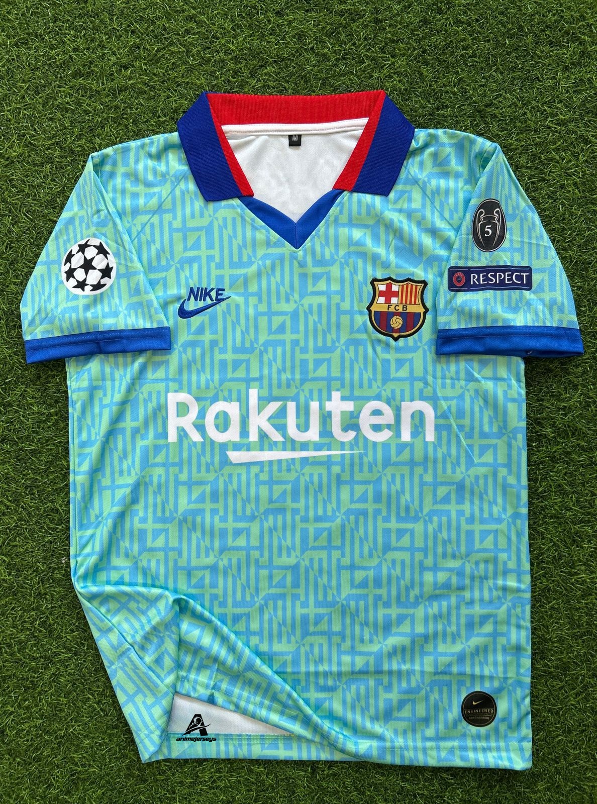 BARCELONA 2019-20 THIRD KIT, HALFSLEEVE POLO EMBROIDERY
