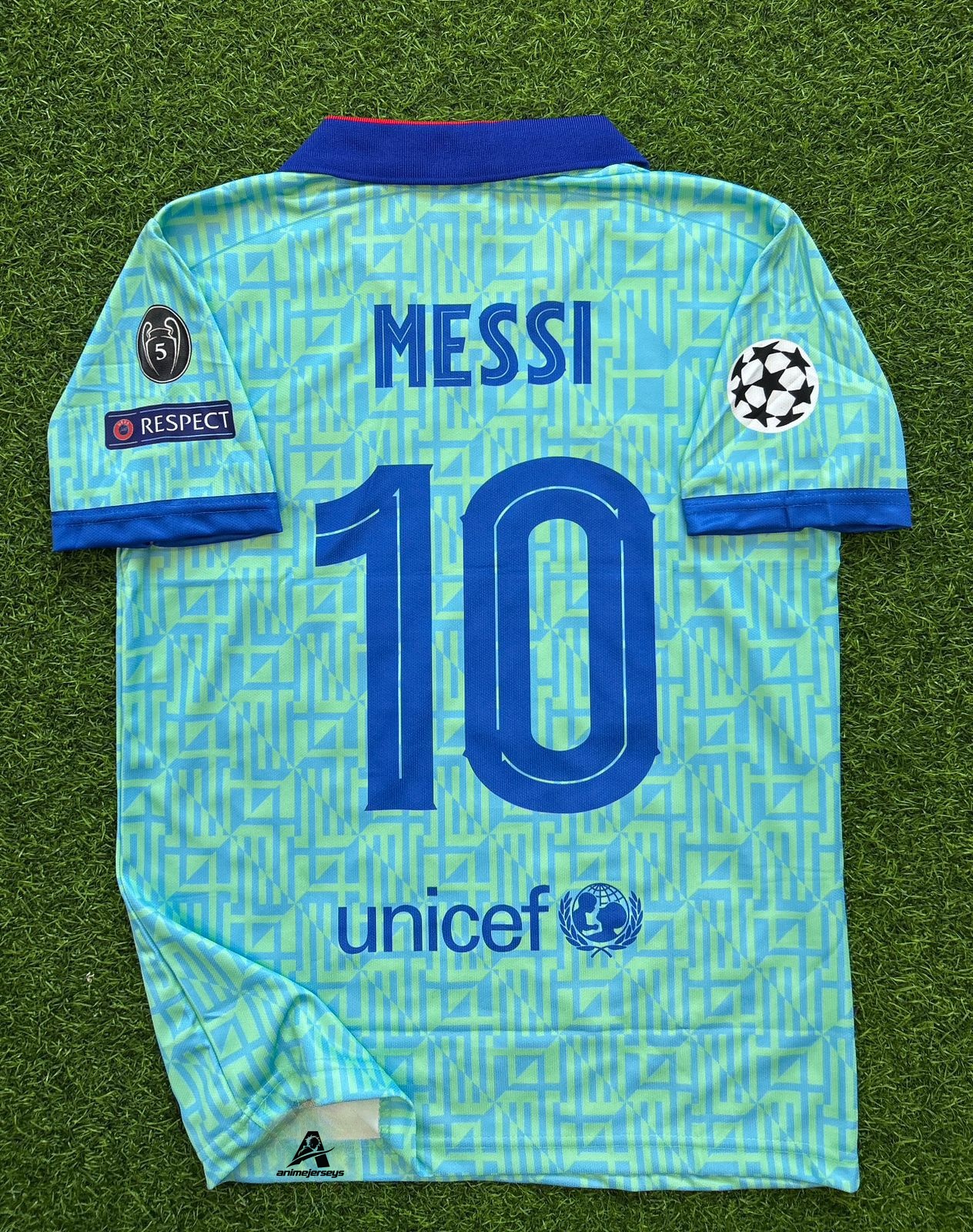 BARCELONA 2019-20 THIRD KIT, HALFSLEEVE POLO EMBROIDERY