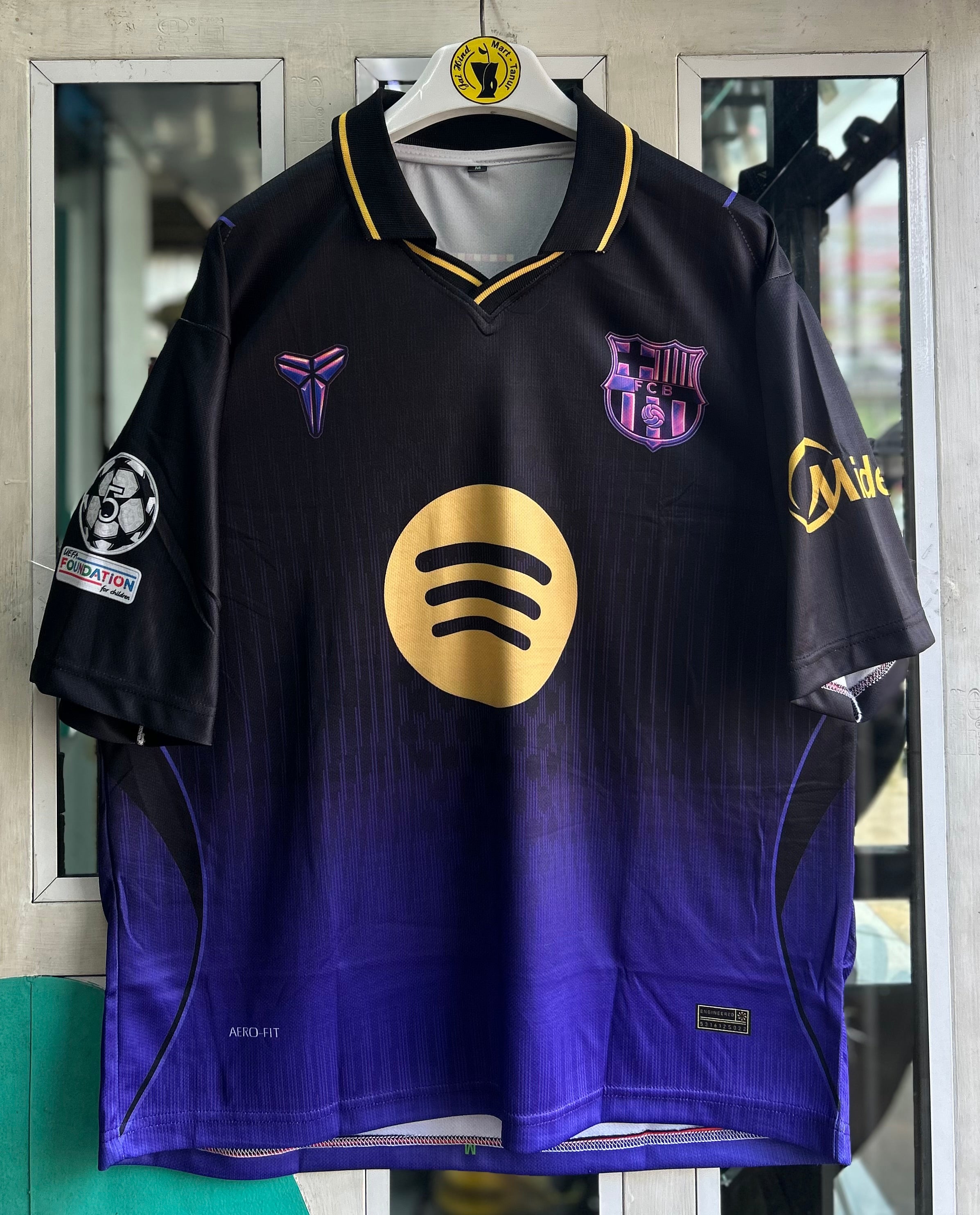 BARCELONA 2026-27 SEASON AWAY JERSEY, FIVE SLEEVE  POLO  SUBLIMATION