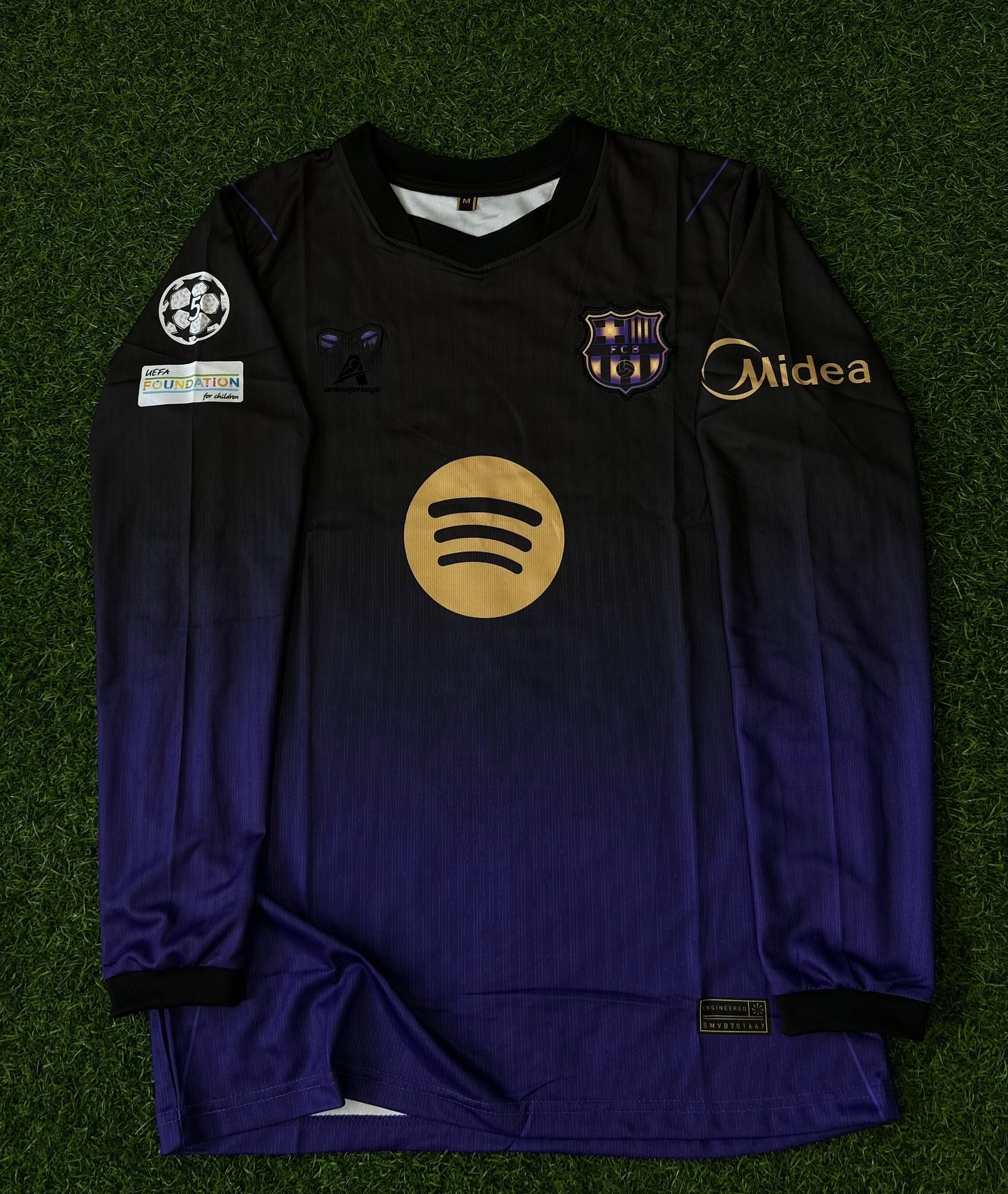 BARCELONA 2026-27 SEASON AWAY JERSEY, FULL SLEEVE  EMBROIDERY