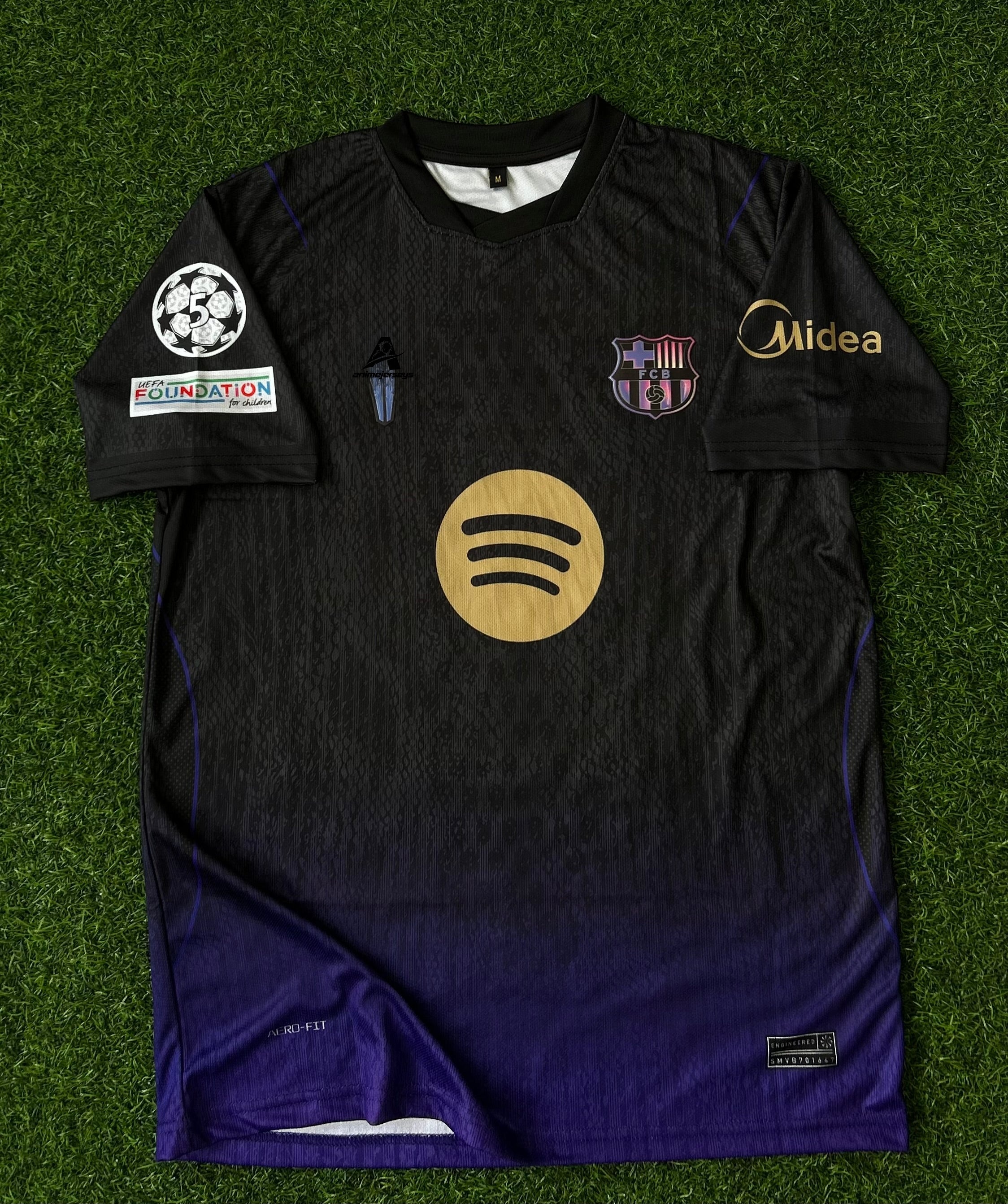 BARCELONA 2026-27 SEASON AWAY JERSEY, HALF SLEEVE, 3D SILICONE HEAT PRESS LOGO