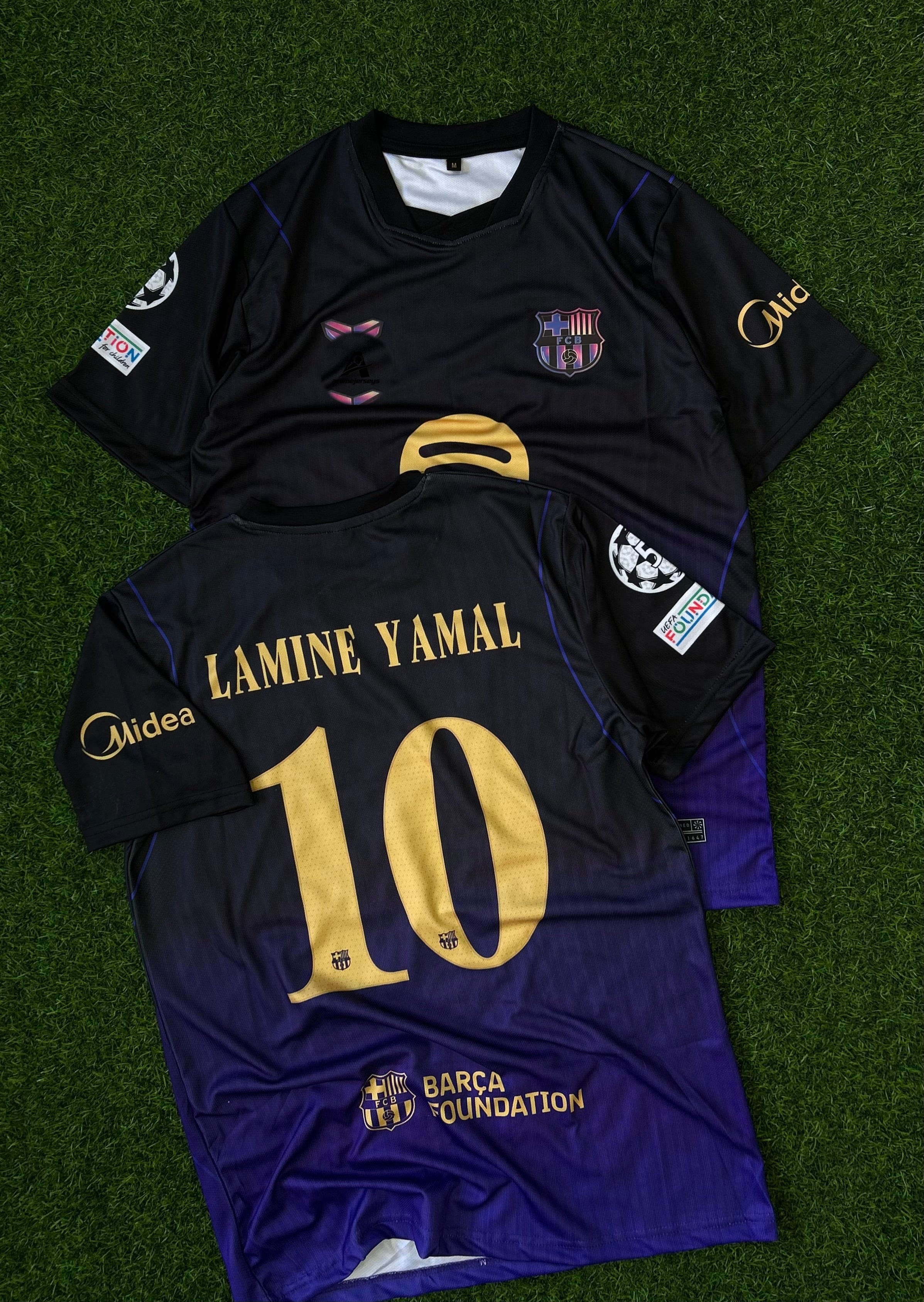 BARCELONA 2026-27 SEASON AWAY JERSEY, HALF SLEEVE, 3D SILICONE HEAT PRESS LOGO