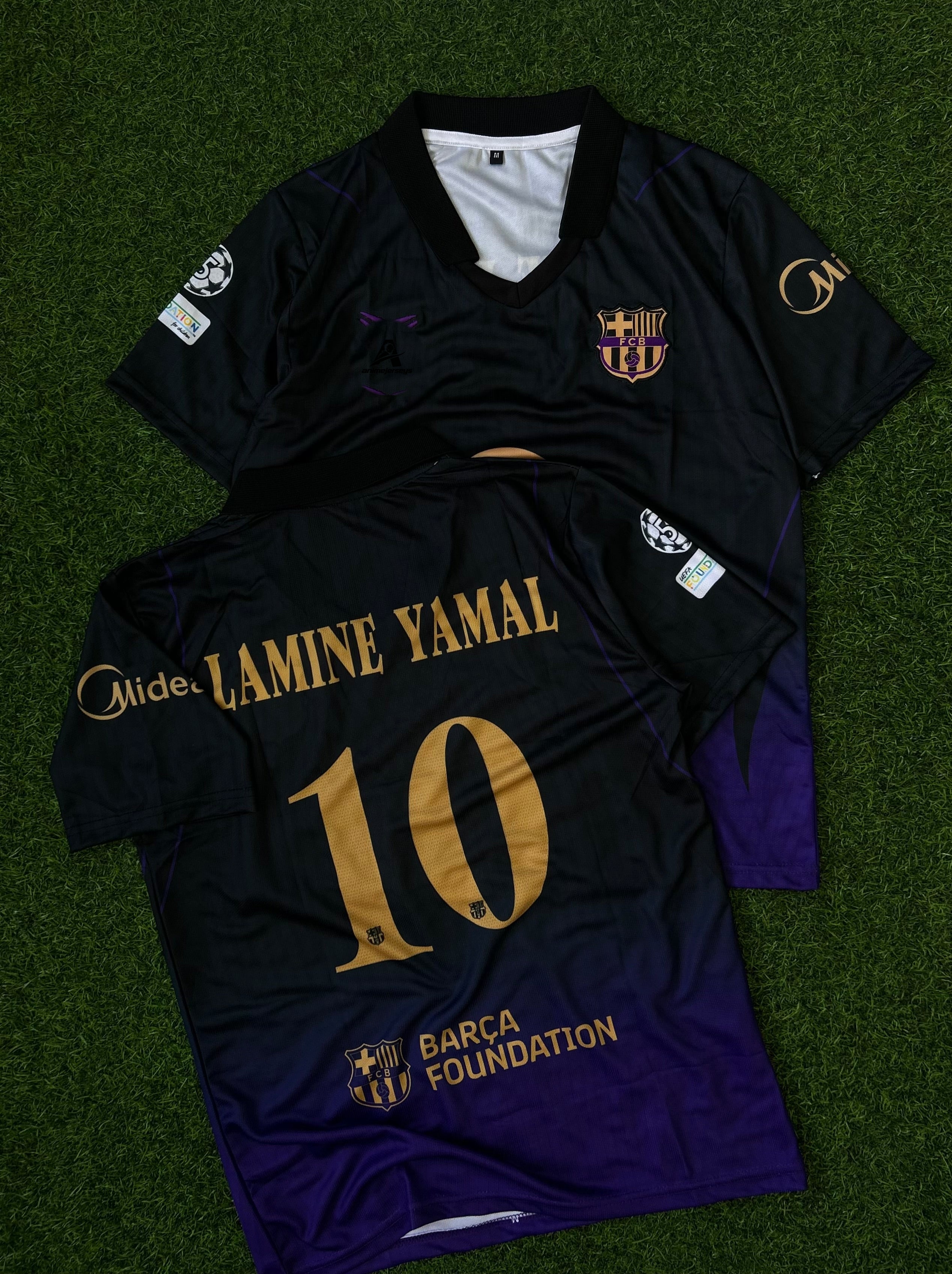 BARCELONA 2026-27 SEASON AWAY JERSEY, HALF SLEEVE POLO EMBROIDERY
