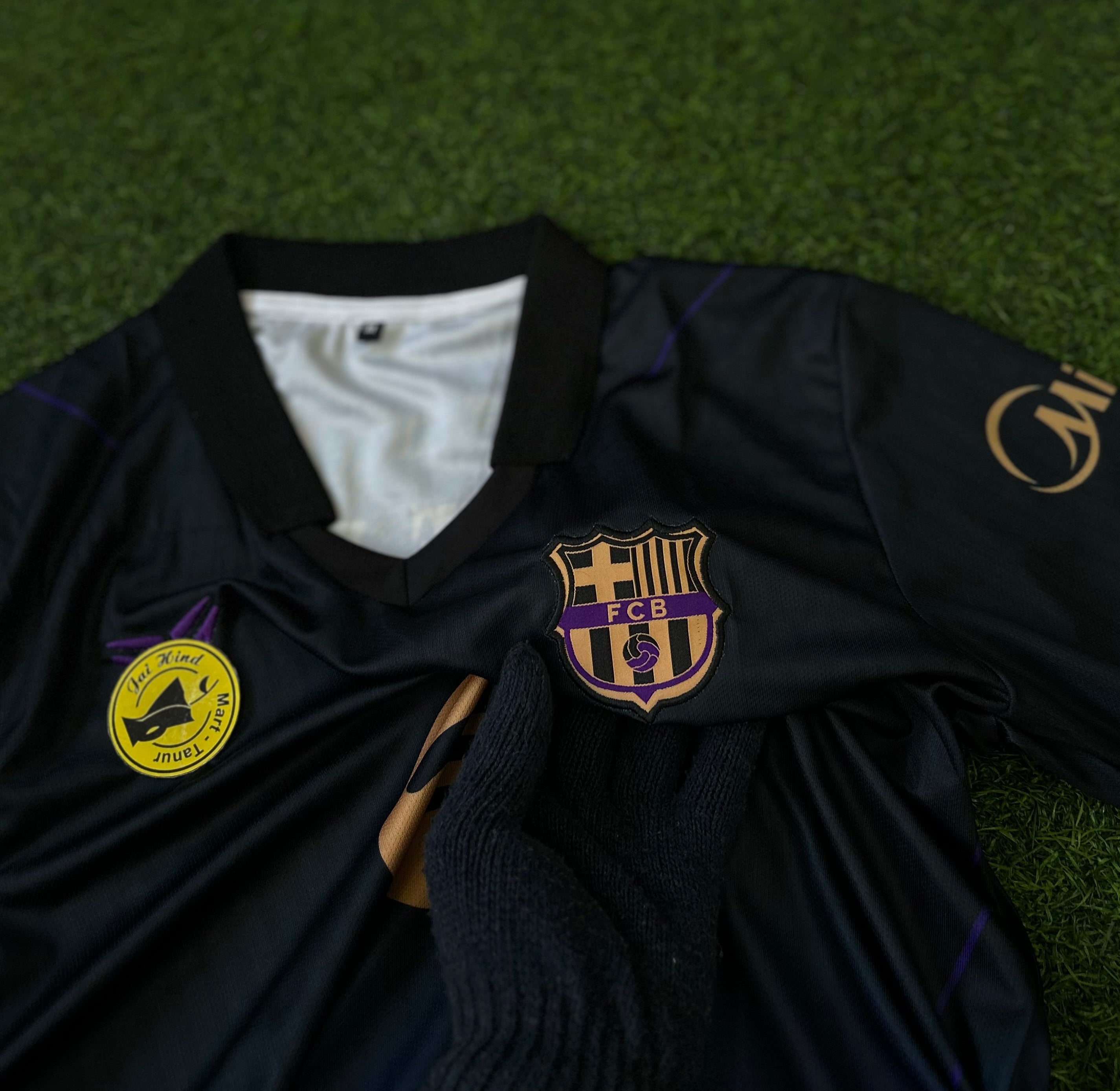 BARCELONA 2026-27 SEASON AWAY JERSEY, HALF SLEEVE POLO EMBROIDERY