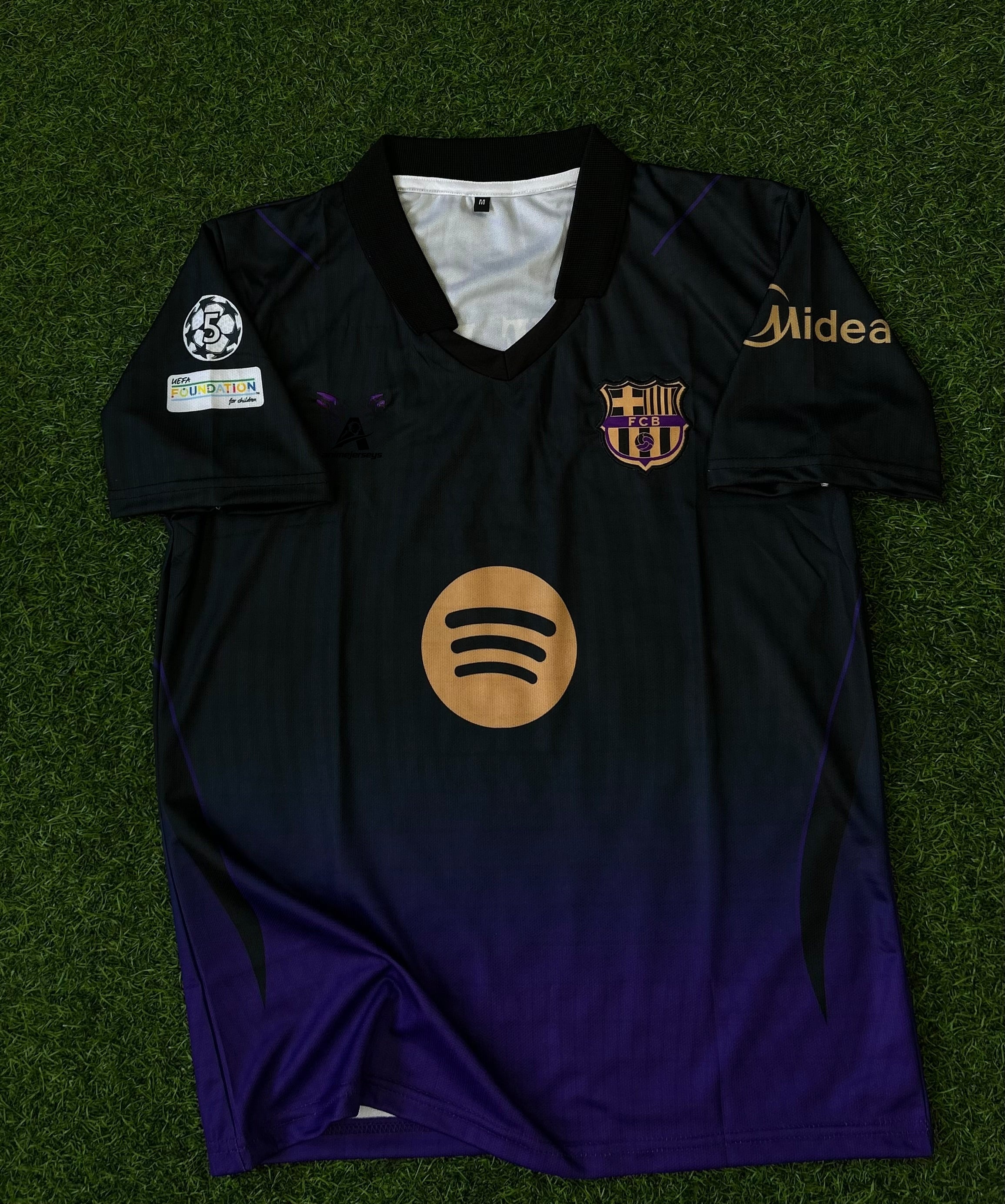 BARCELONA 2026-27 SEASON AWAY JERSEY, HALF SLEEVE POLO EMBROIDERY