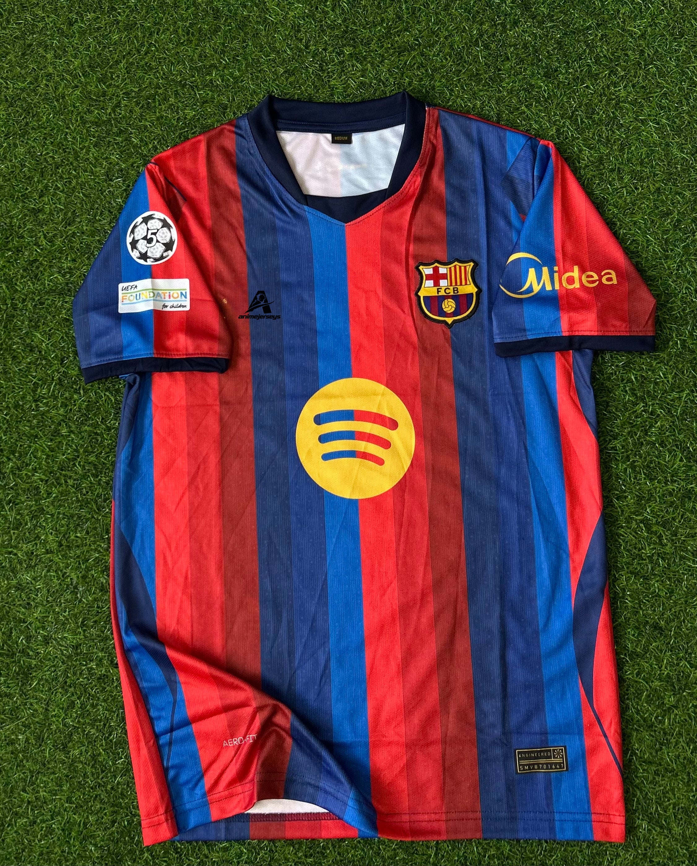 BARCELONA 2026-27 SEASON HOME JERSEY, HALF SLEEVE EMBROIDERY