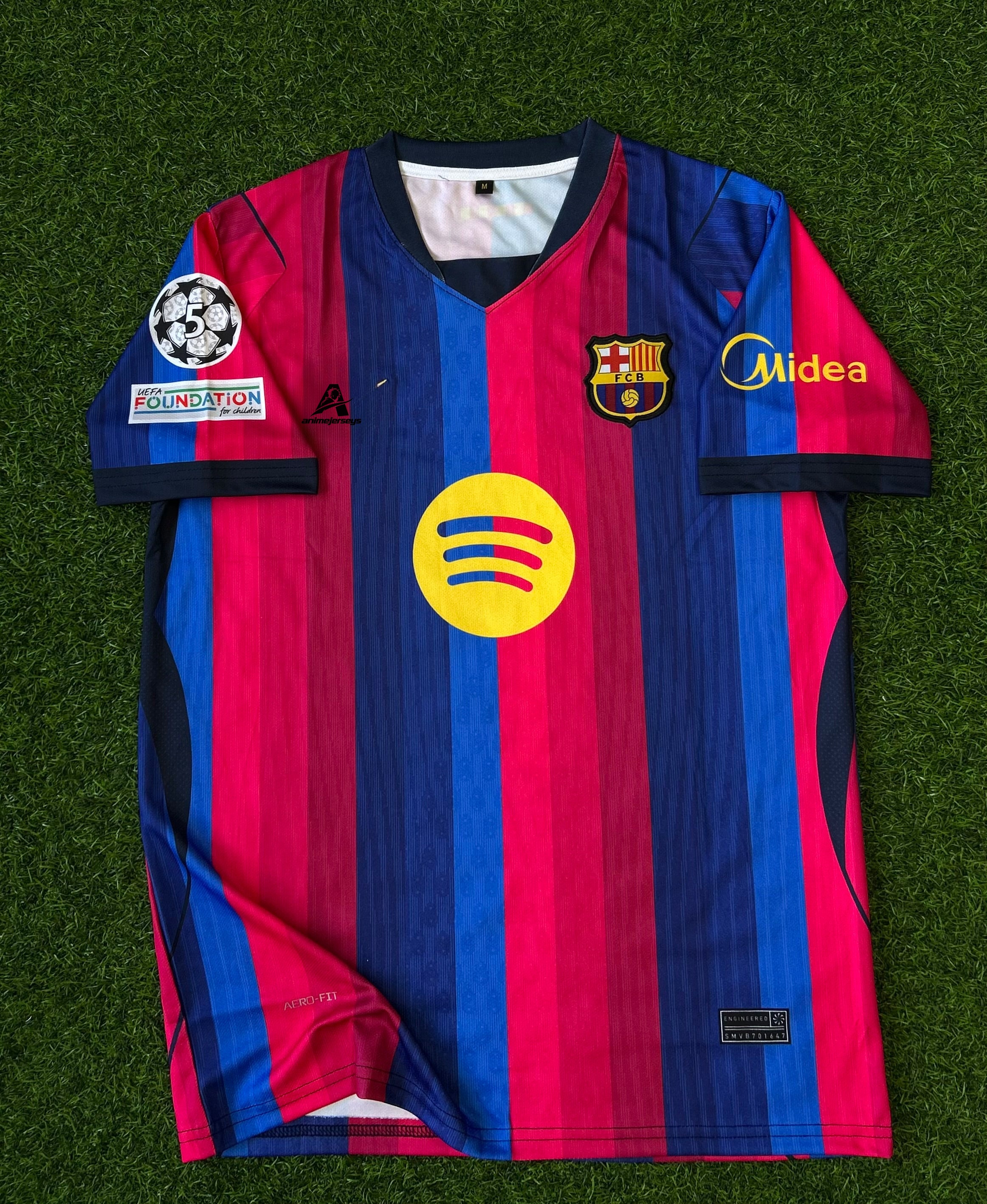 BARCELONA 2026-27 SEASON HOME JERSEY, HALF SLEEVE EMBROIDERY