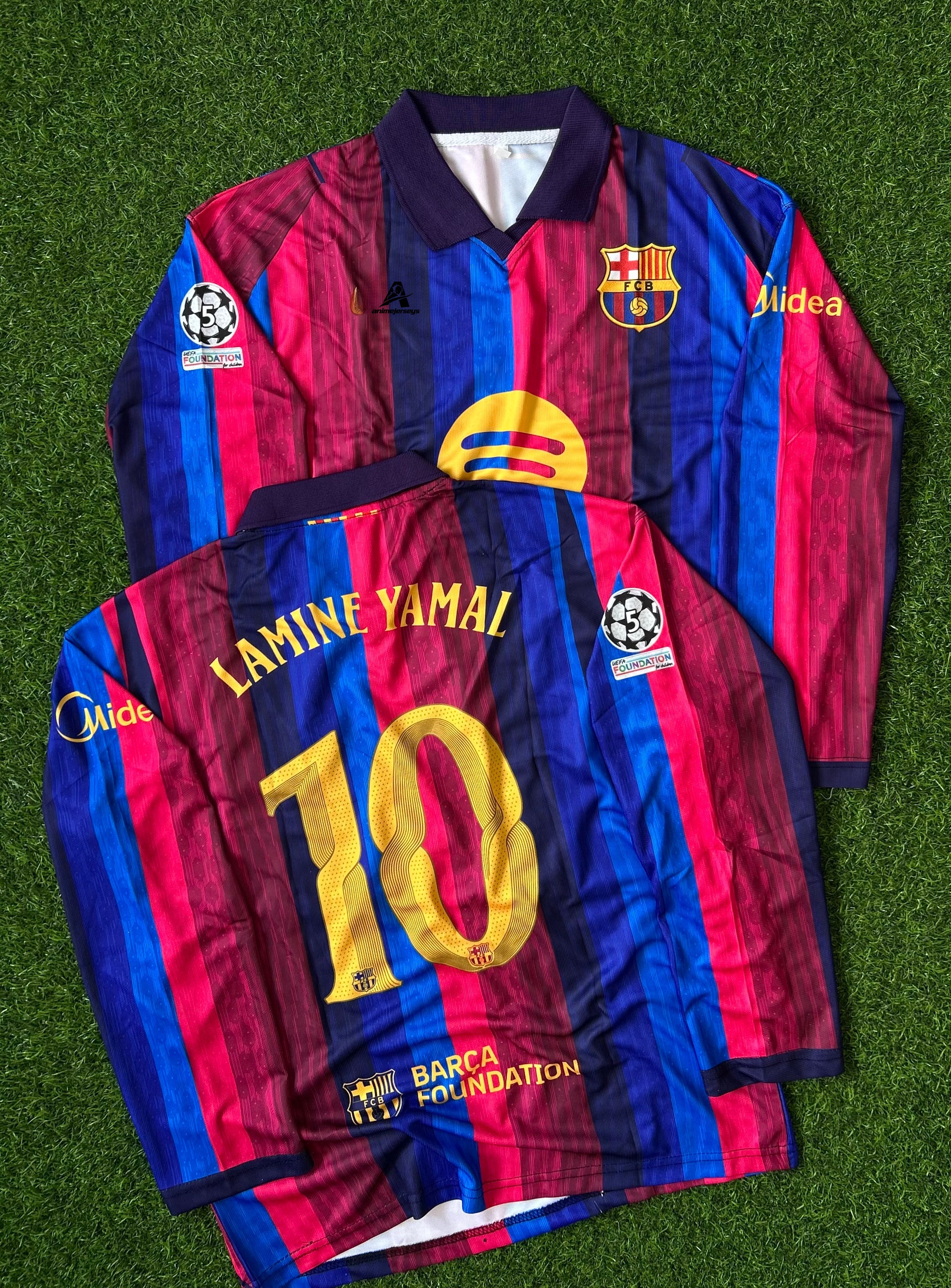 BARCELONA 2026-27 SEASON HOME JERSEY, OVERSIZED FULL SLEEVE POLO