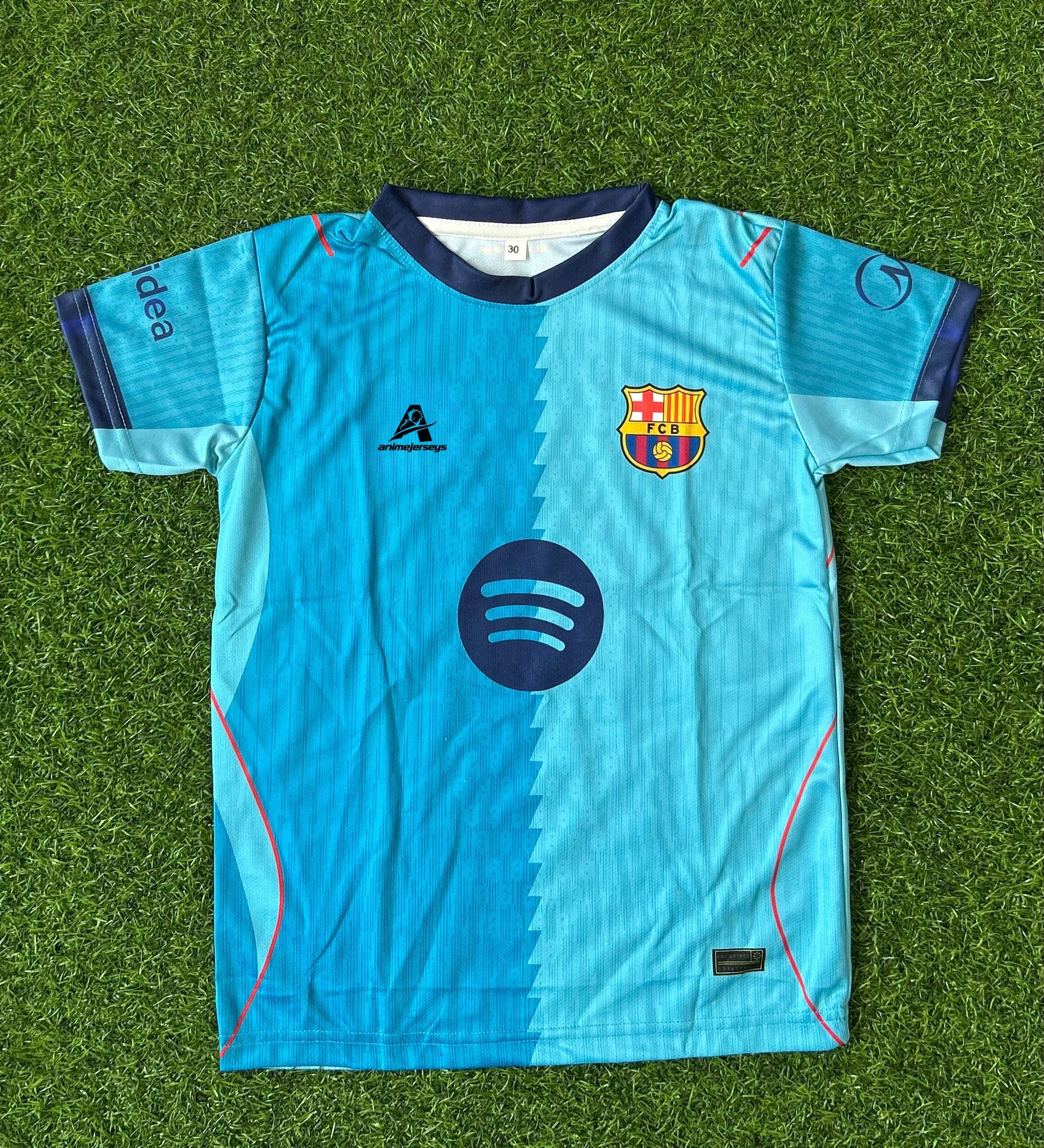 BARCELONA 2026-27 SEASON THIRD JERSEY, HALF SLEEVE SUBLIMATION, JERSEY & SHORTS (KID SIZE)