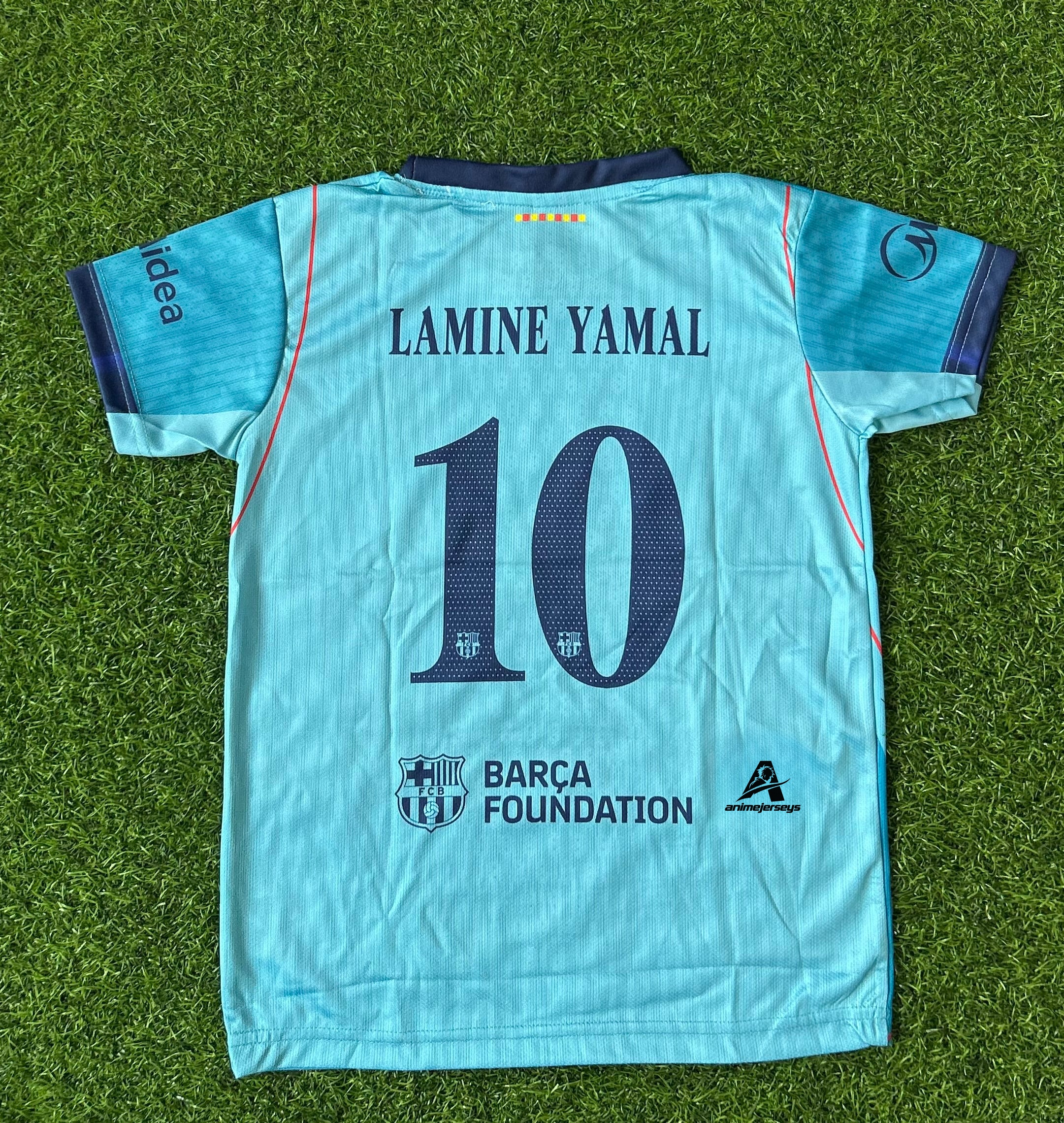 BARCELONA 2026-27 SEASON THIRD JERSEY, HALF SLEEVE SUBLIMATION, JERSEY & SHORTS (KID SIZE)