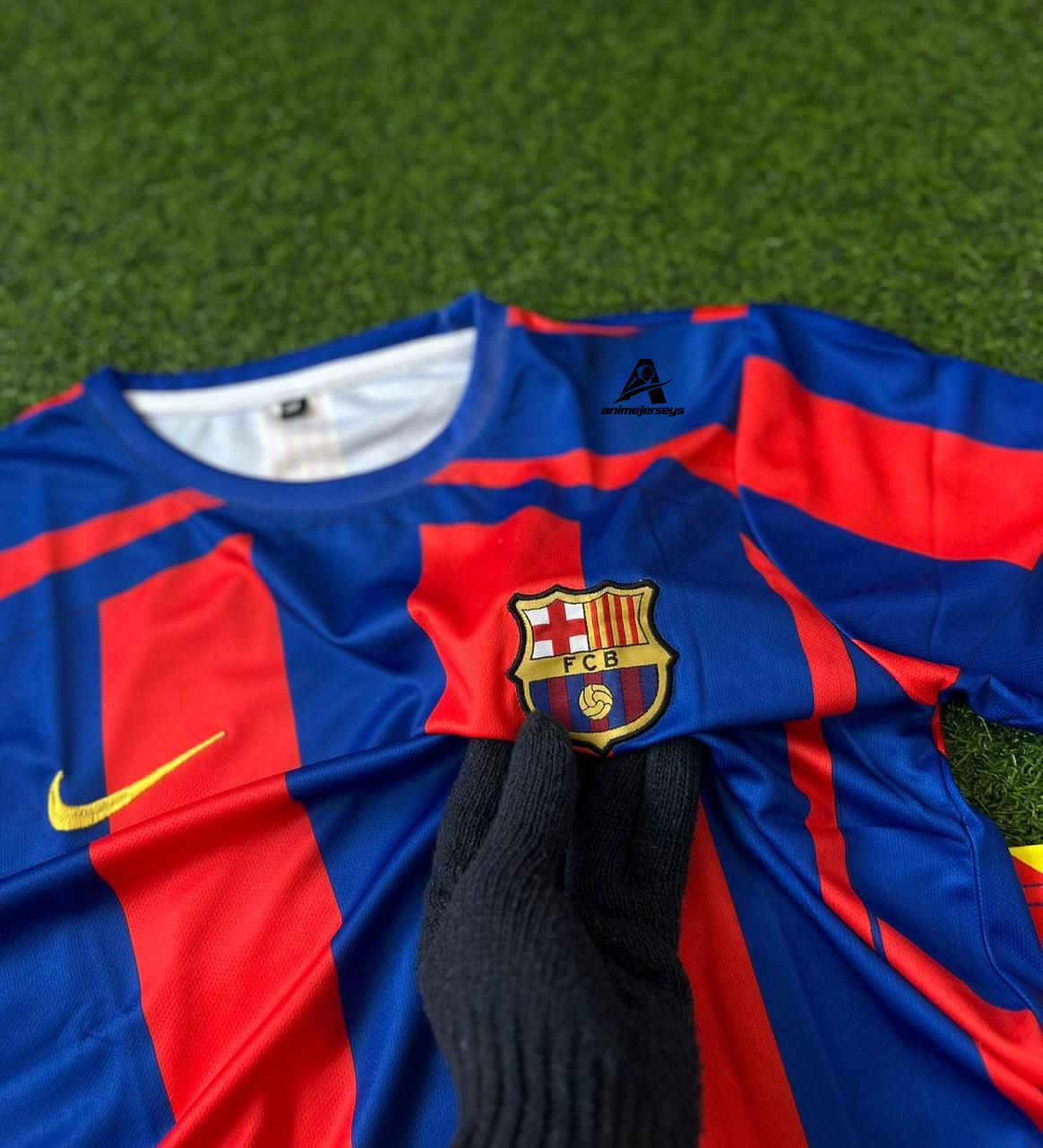BARCELONA RETRO HOME KIT, HALFSLEEVE EMBROIDERY
