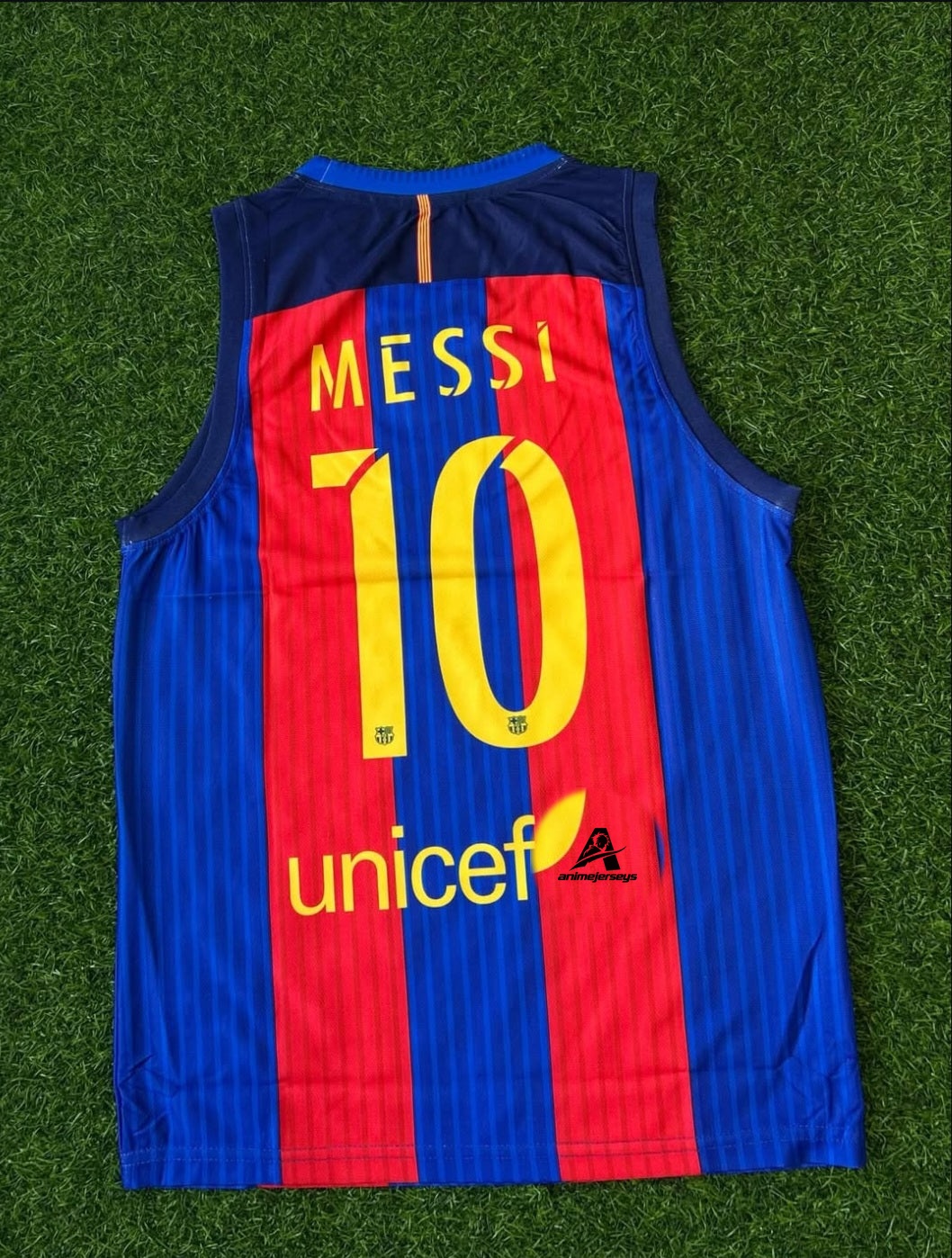 BARCELONA RETRO SLEEVLESS KIT(MESSI) FULLSUBLIMATION