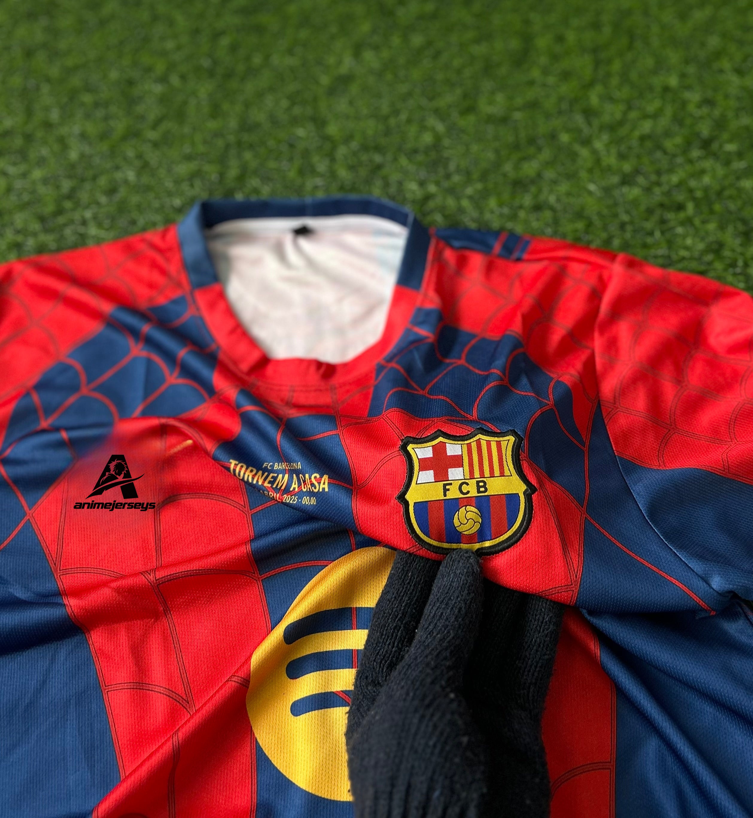 BARCELONA x SPIDER-MAN SPECIAL EDITION JERSEY, HALF SLEEVE EMBROIDERY