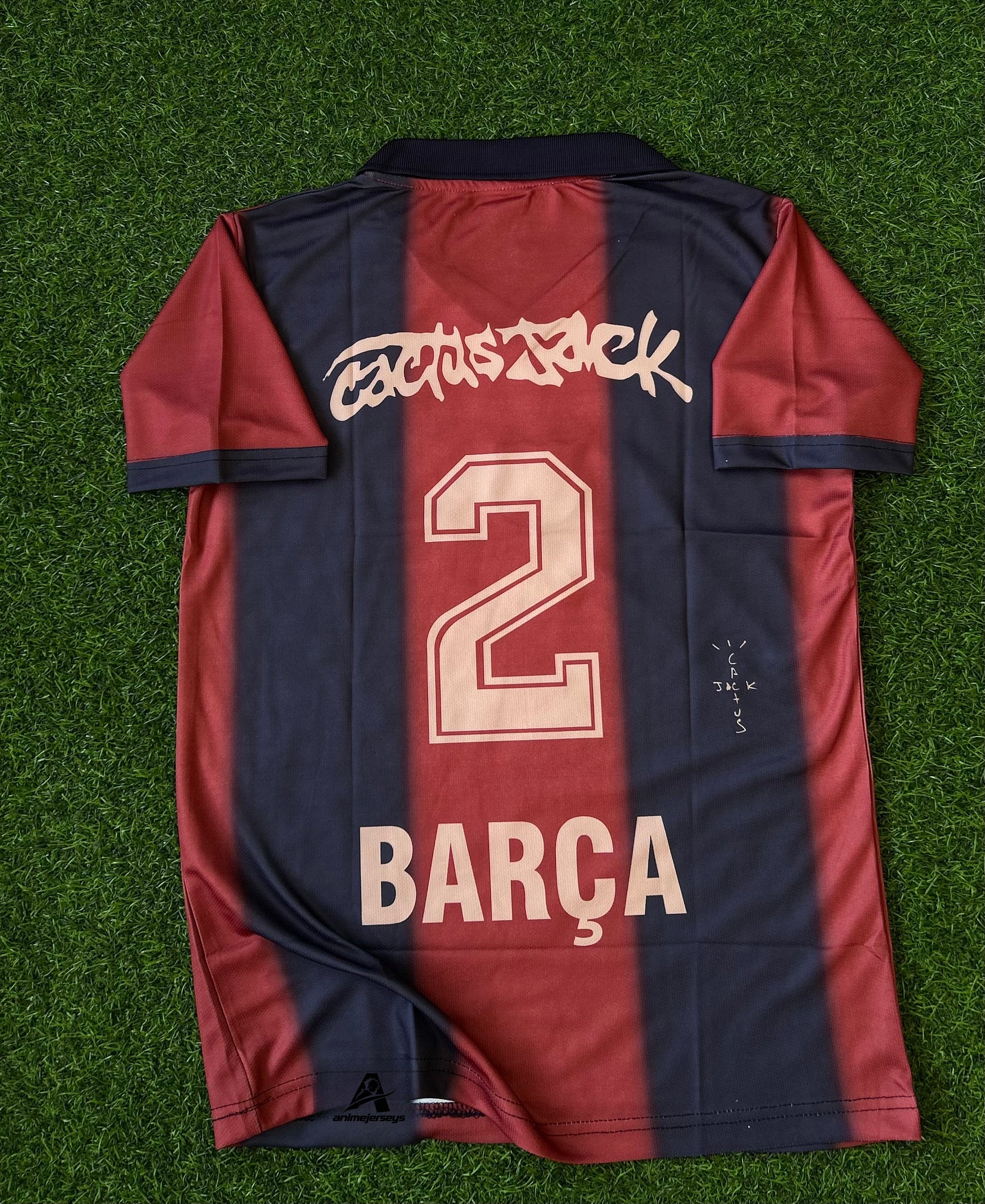 BARCELONA x TRAVIS SCOTT JERSEY, POLO HALF SLEEVE EMBROIDERY