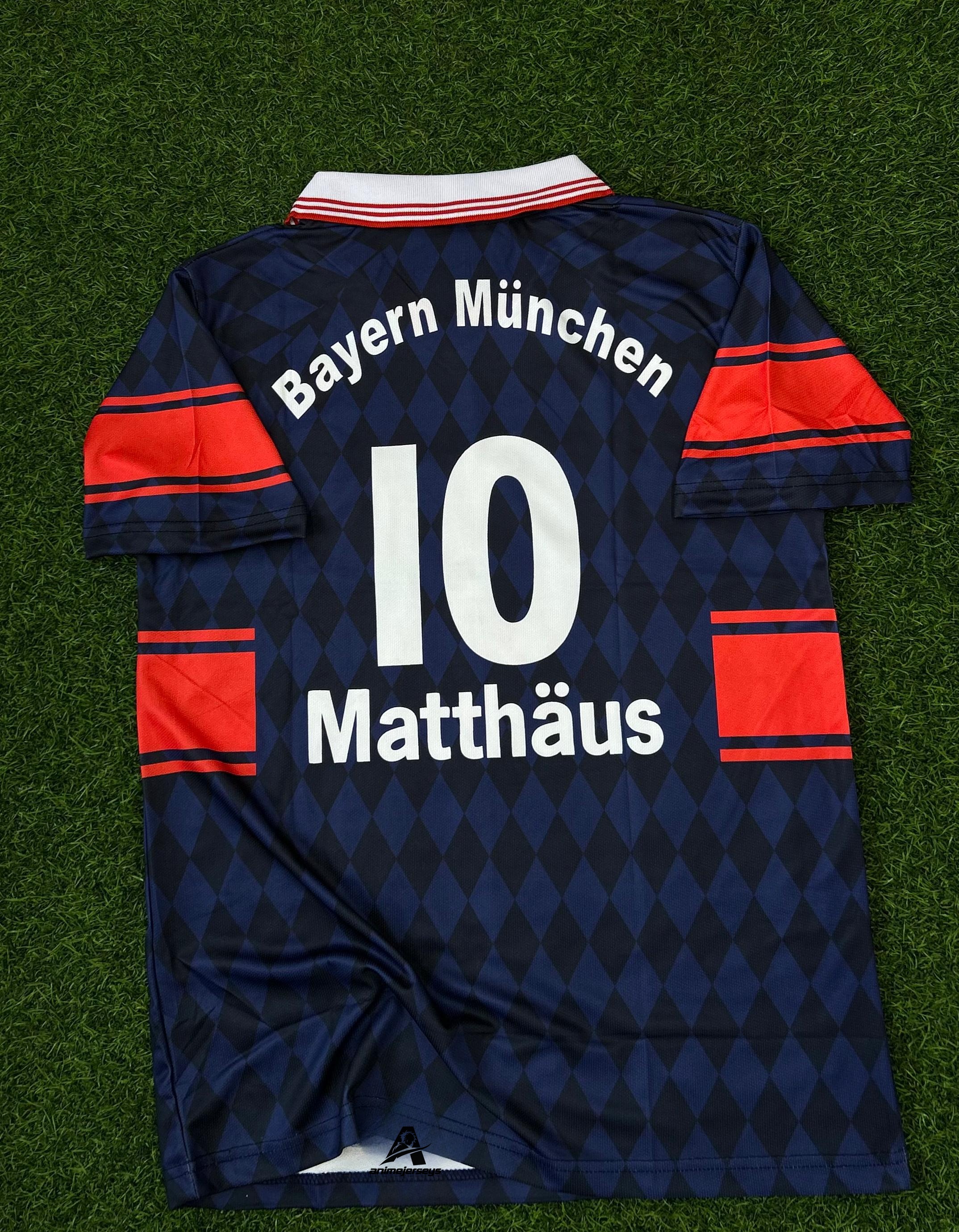 Bayern Munich 1997–99 Home Kit – Matthäus  Retro Half-Sleeve Polo (Embroidered)