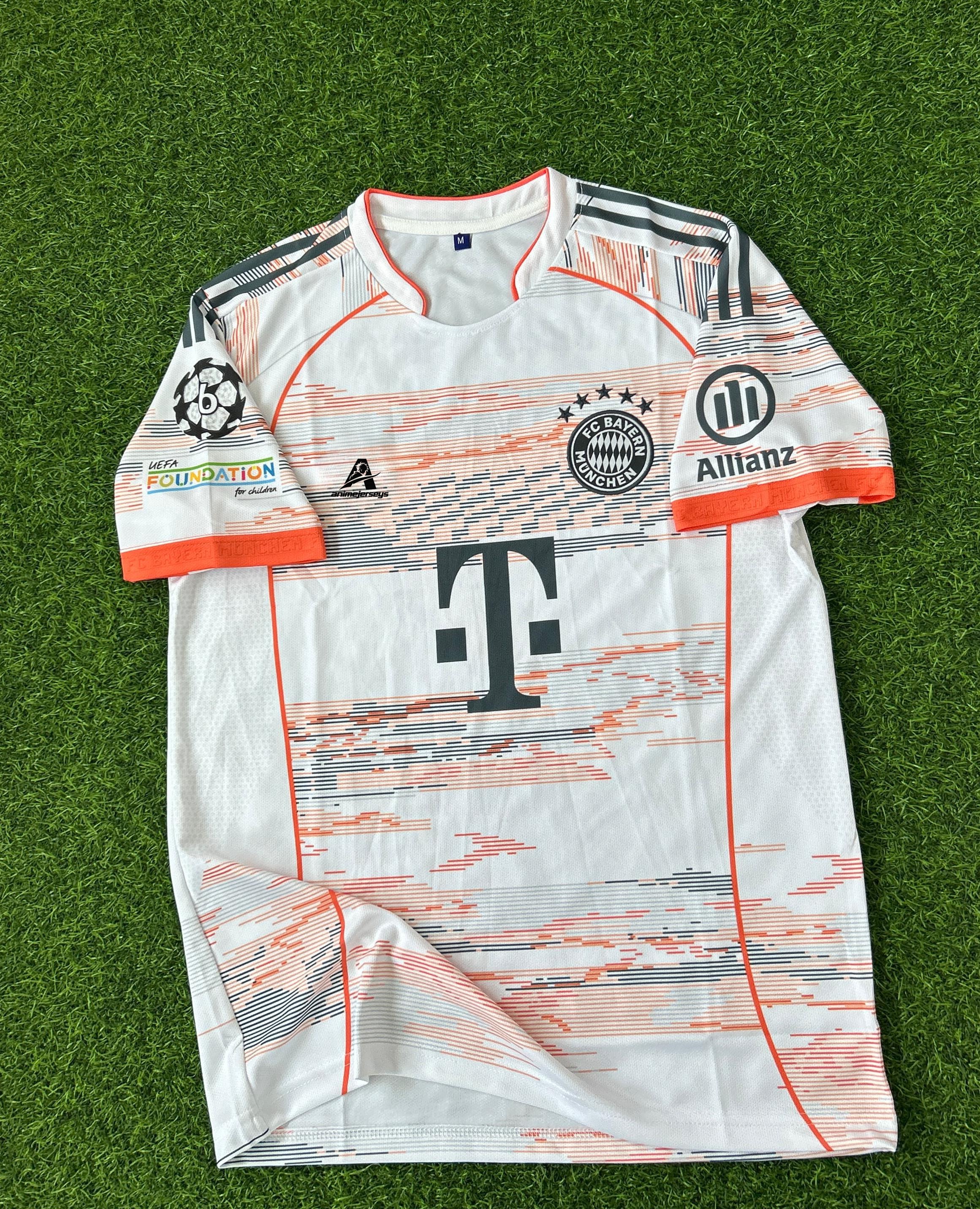 BAYERN MUNICH 2025-26 SEASON AWAY KIT. HALFSLEEVE EMBROIDERY