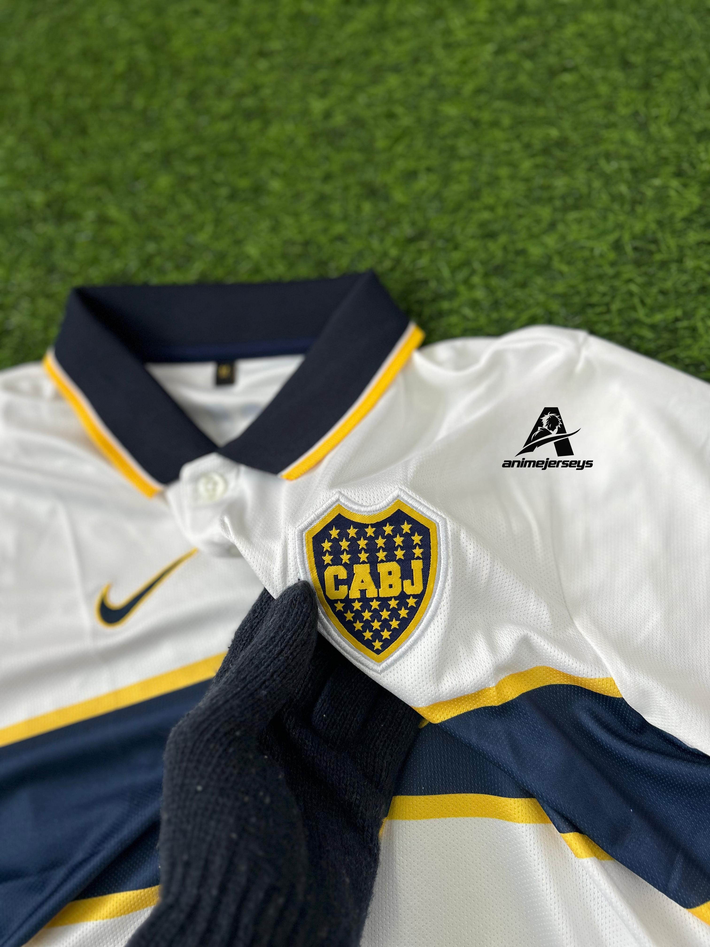 BOCA JUNIORS 1996-97 AWAY KIT, HALFSLEEVE POLO EMBROIDERY