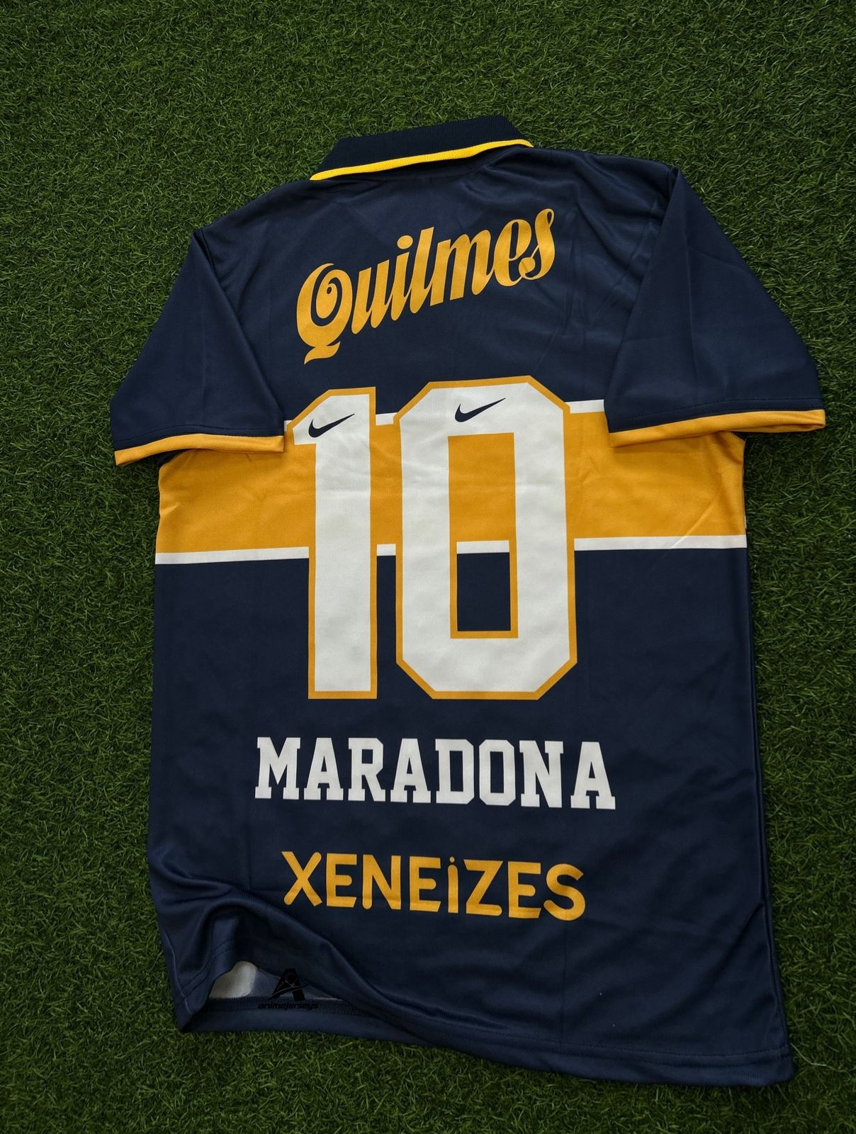 BOCA JUNIORS 1996-97 HOME KIT, HALFSLEEVE POLO EMBROIDERY