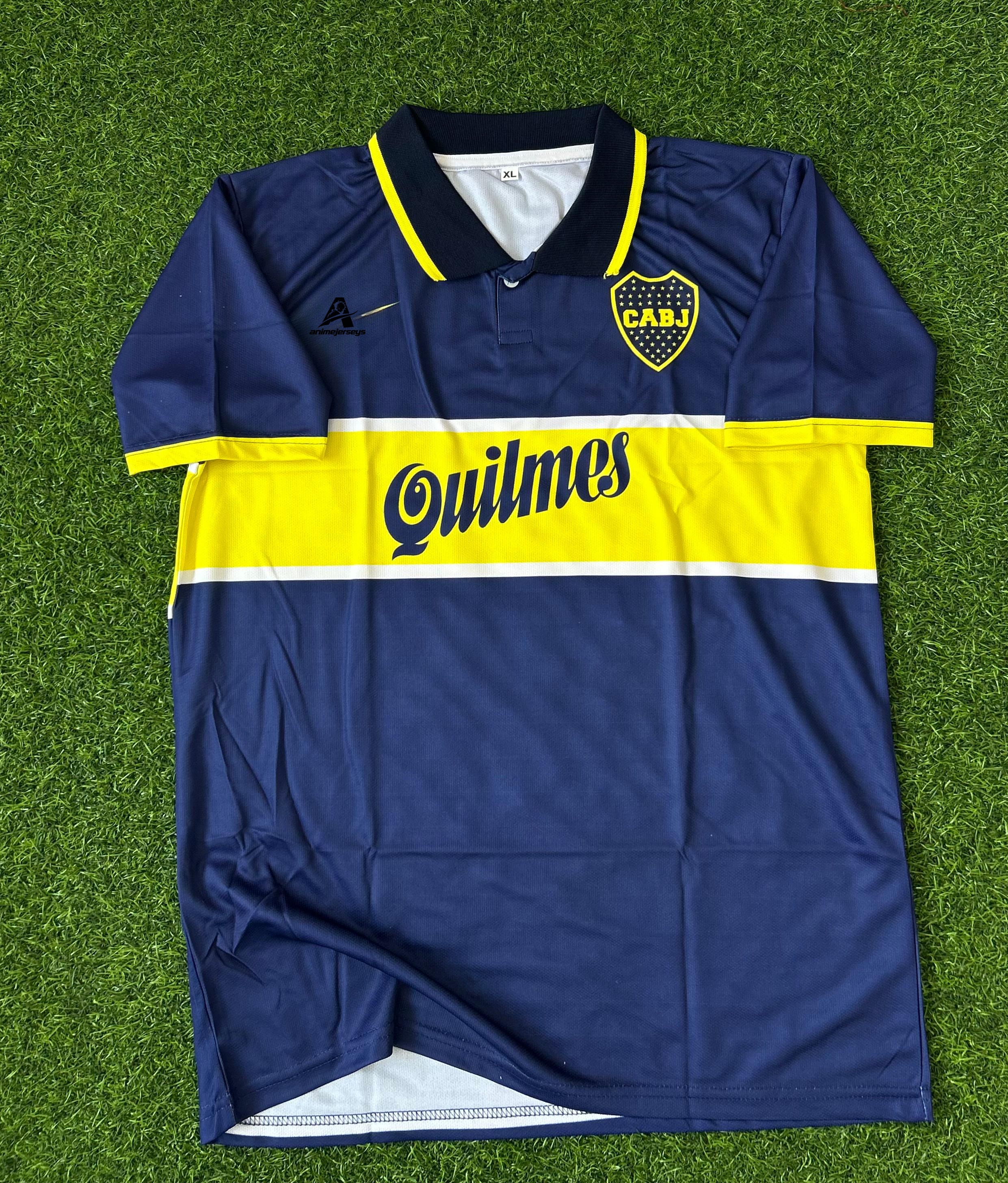 BOCA JUNIORS 1996-98 HOME KIT, HALFSLEEVE POLO SUBLIMATION