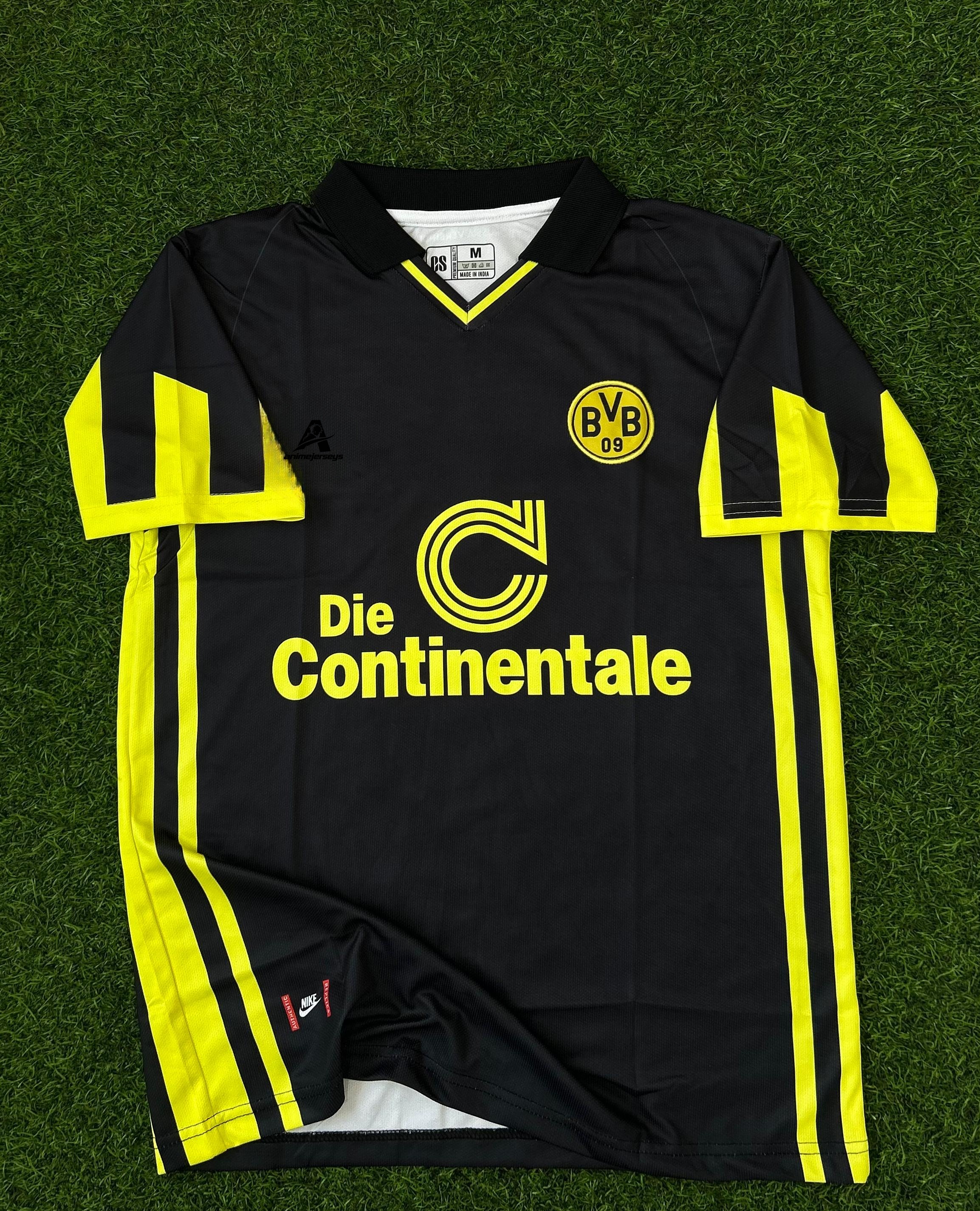 Borussia Dortmund 1996/97 Away Kit – Reus Retro Half-Sleeve Polo (Embroidered)