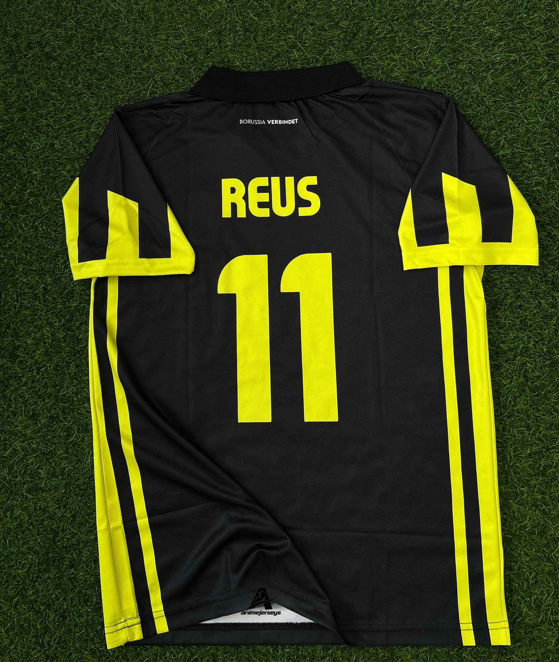 Borussia Dortmund 1996/97 Away Kit – Reus Retro Half-Sleeve Polo (Embroidered)
