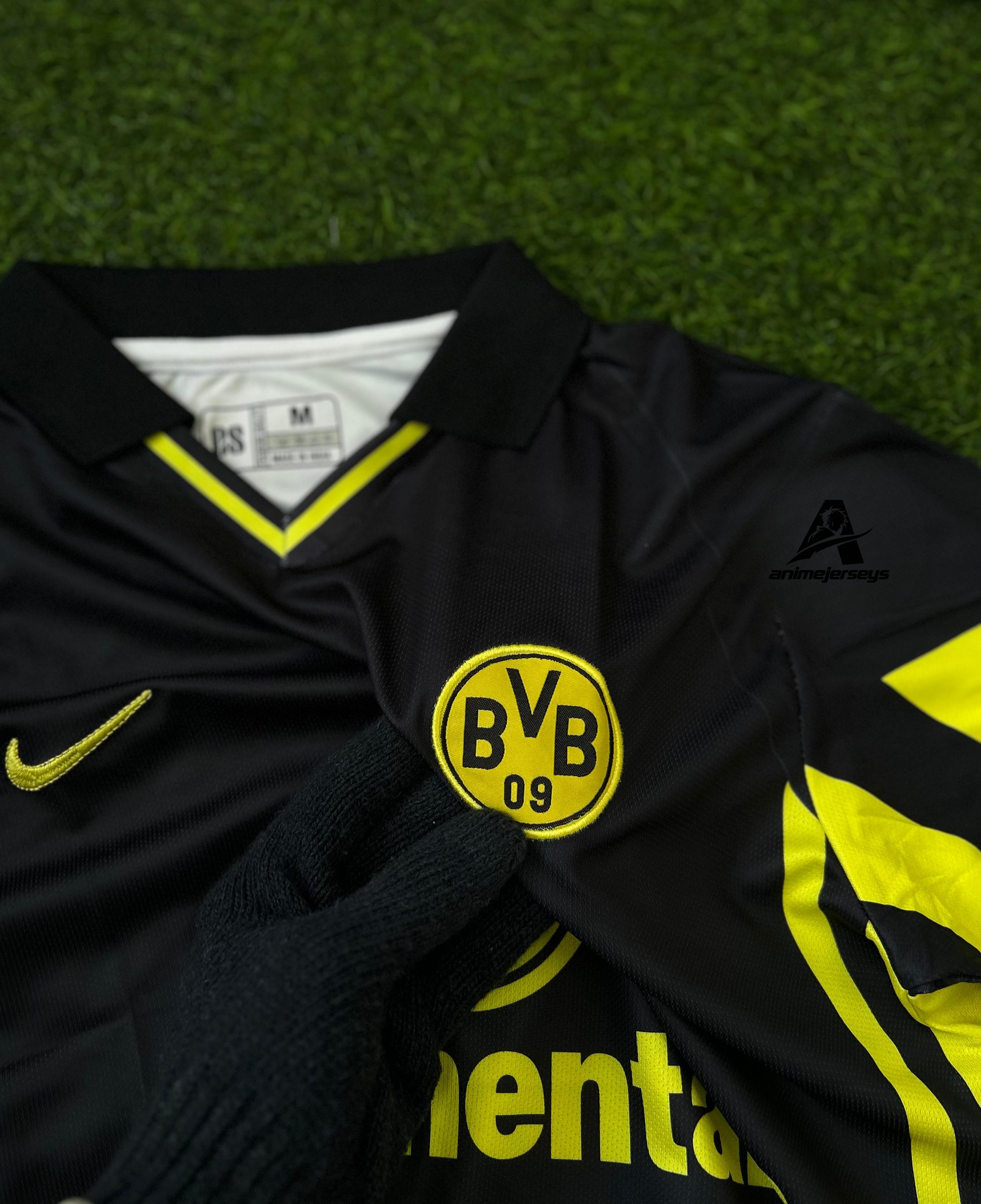 Borussia Dortmund 1996/97 Away Kit – Reus Retro Half-Sleeve Polo (Embroidered)