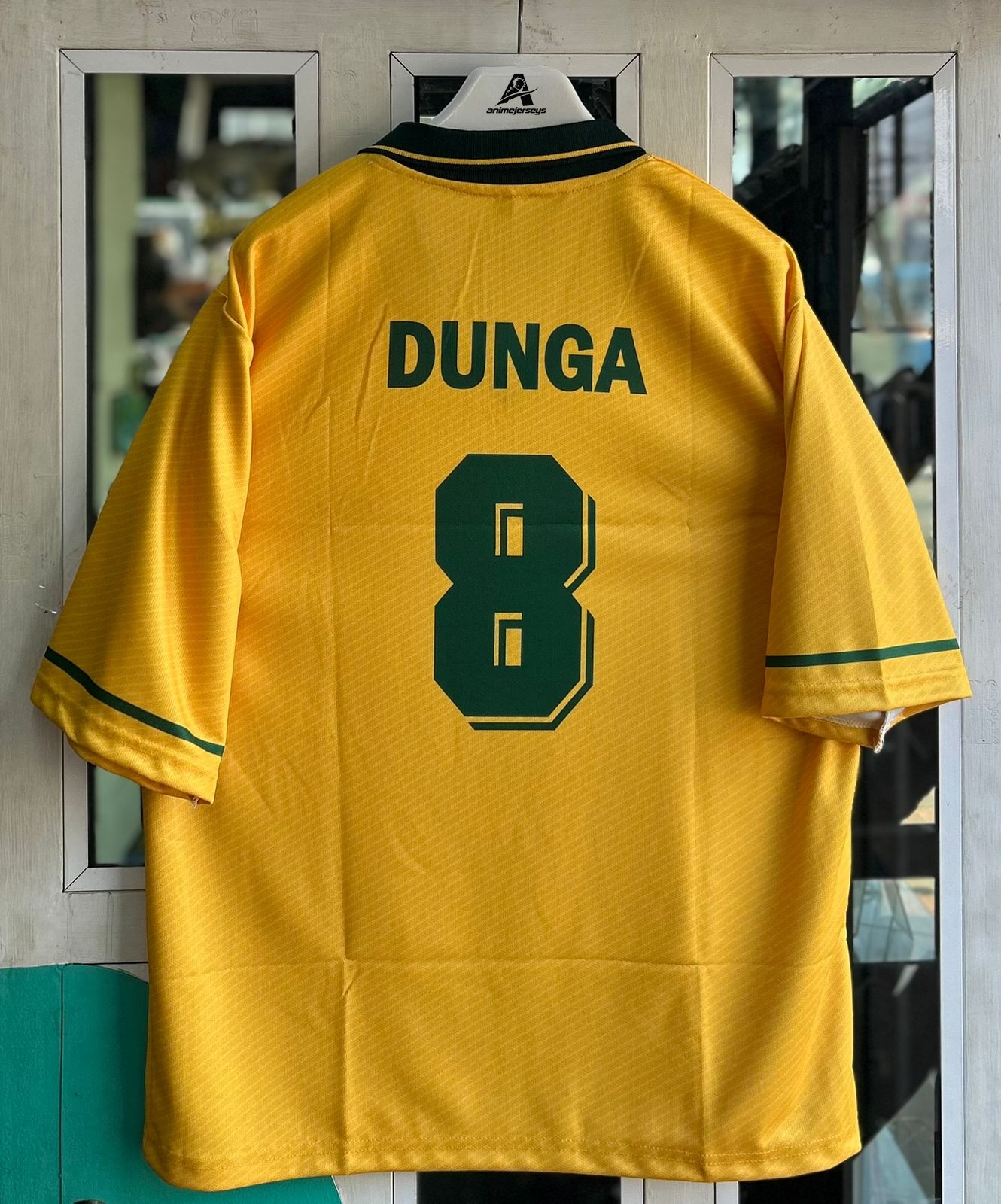 BRAZIL 1994  WORLD CUP VINTAGE KIT, FIVESLEEVE POLO EMBROIDERY