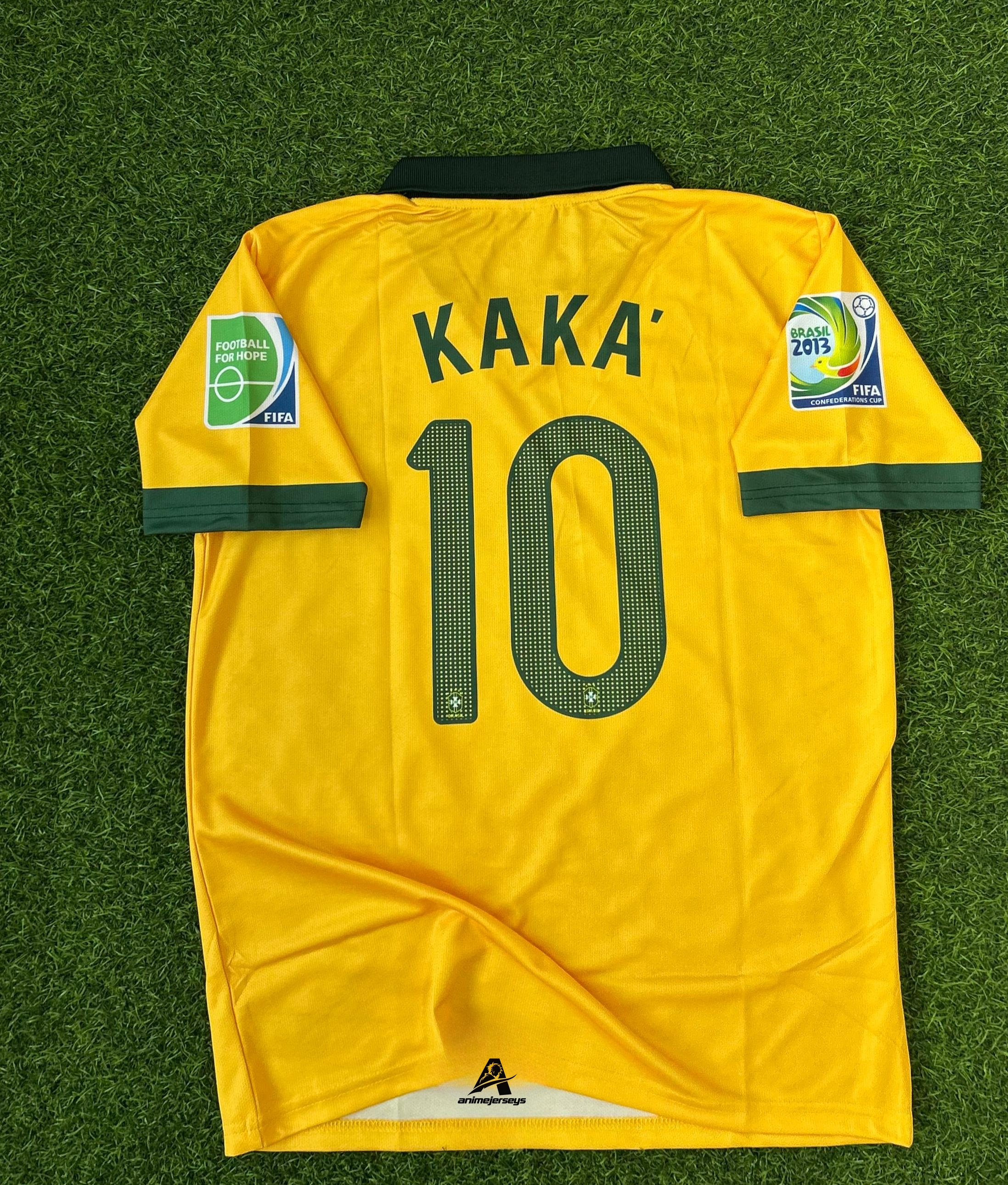 BRAZIL 2013-14 NATIONAL TEAM HOME KIT. HALFSLEEVE POLO SUBLIMATION